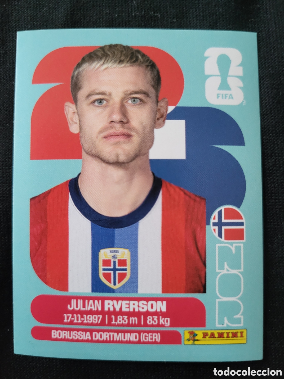 Cromos de F&uacute;tbol: NOR 3 Julian Riverson [Sticker] / FIFA World Cup 2026