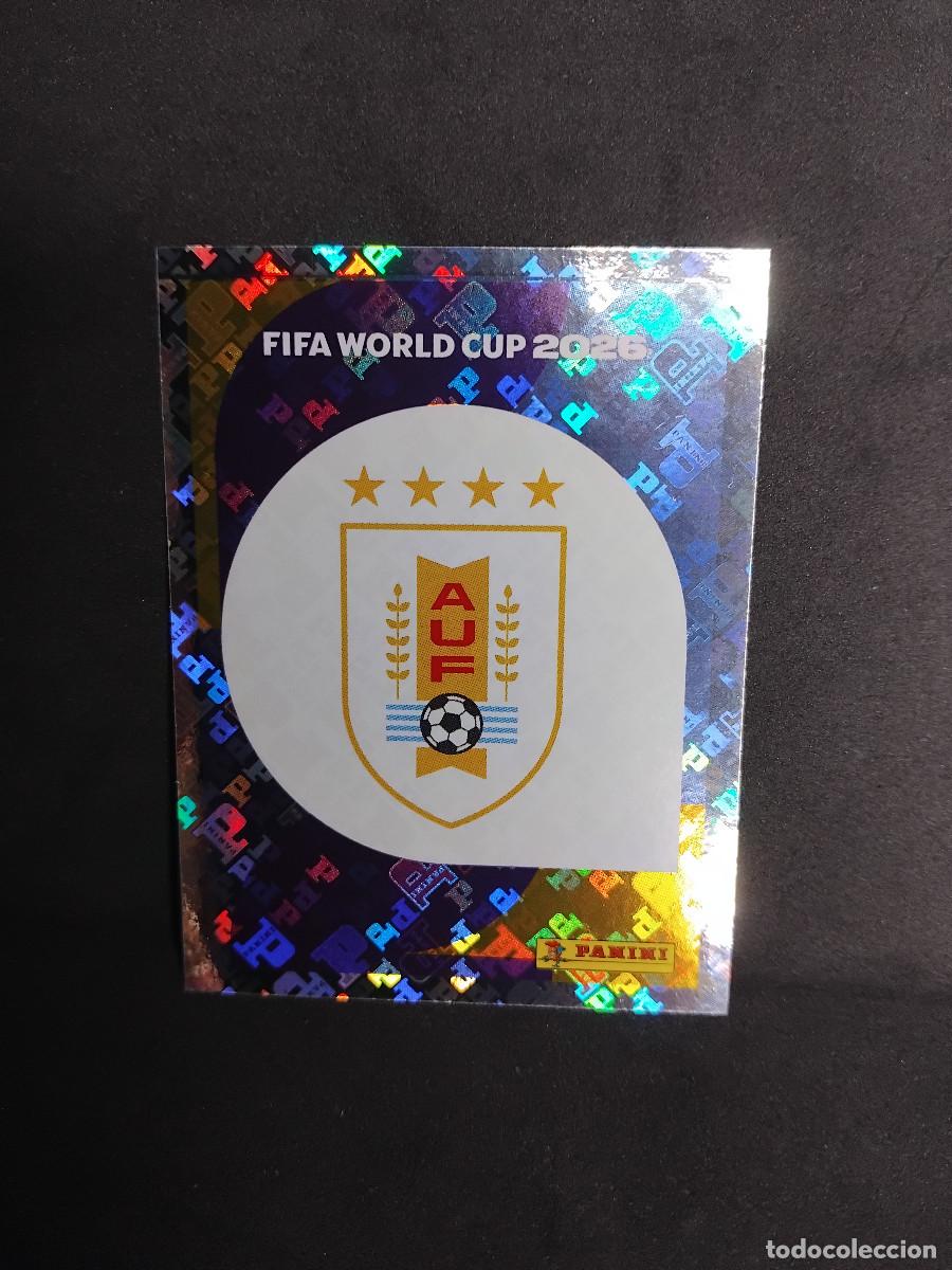 Cromos de F&uacute;tbol: ESCUDO DE URUGUAY URU 1 - PANINI FIFA WORLD CUP 2026 - MUNDIAL 2026 STICKER WORLD CUP 26 SPAIN