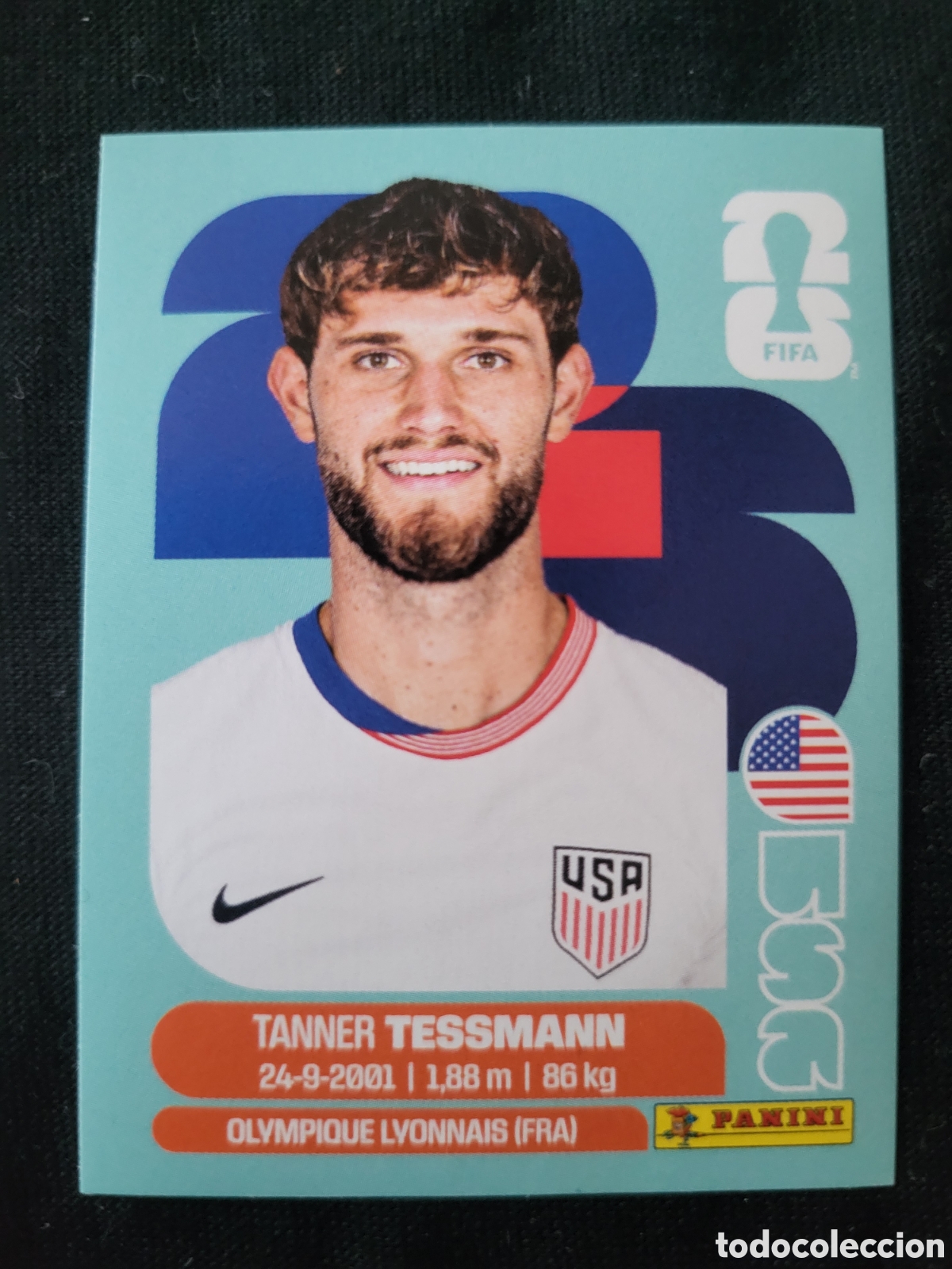 Cromos de F&uacute;tbol: USA 9 Tanner Tessmanm [Sticker] / FIFA World Cup 2026