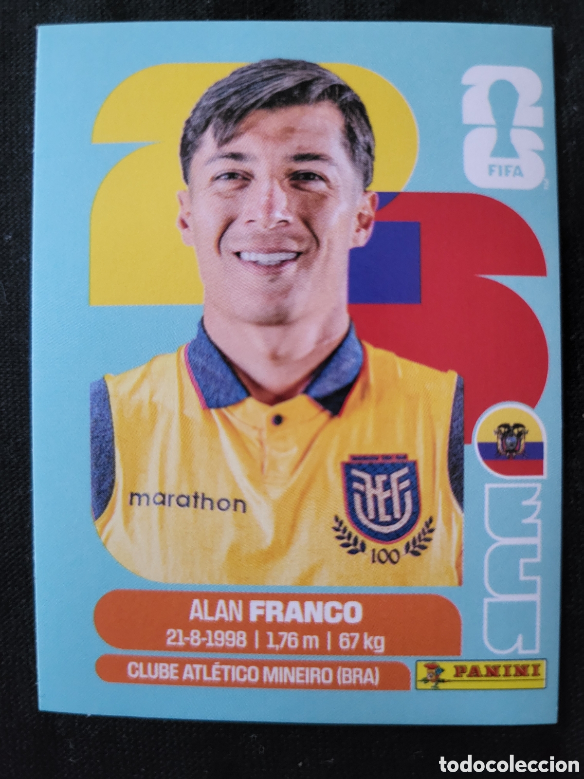 Cromos de F&uacute;tbol: ECU 10 Alan Franco [Sticker] / FIFA World Cup 2026