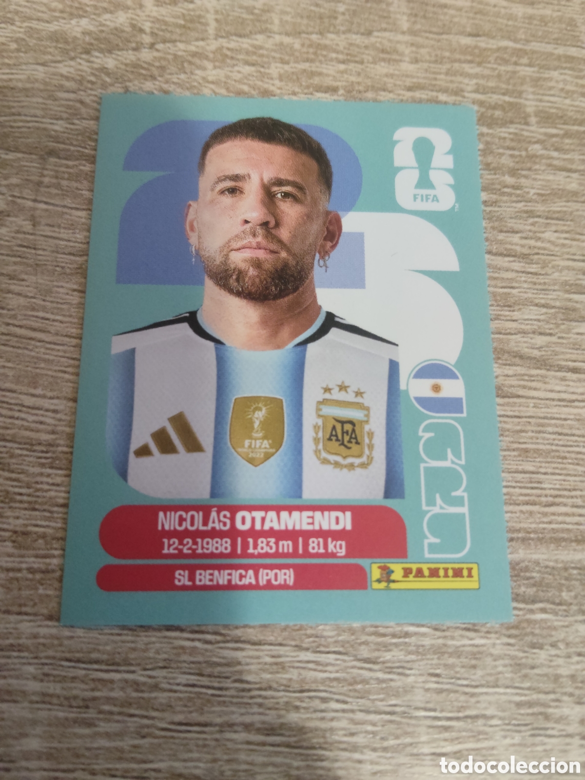 Cromos de F&uacute;tbol: Panini mundial 2026 ARG 5 Nicol&aacute;s Otamendi Argentina