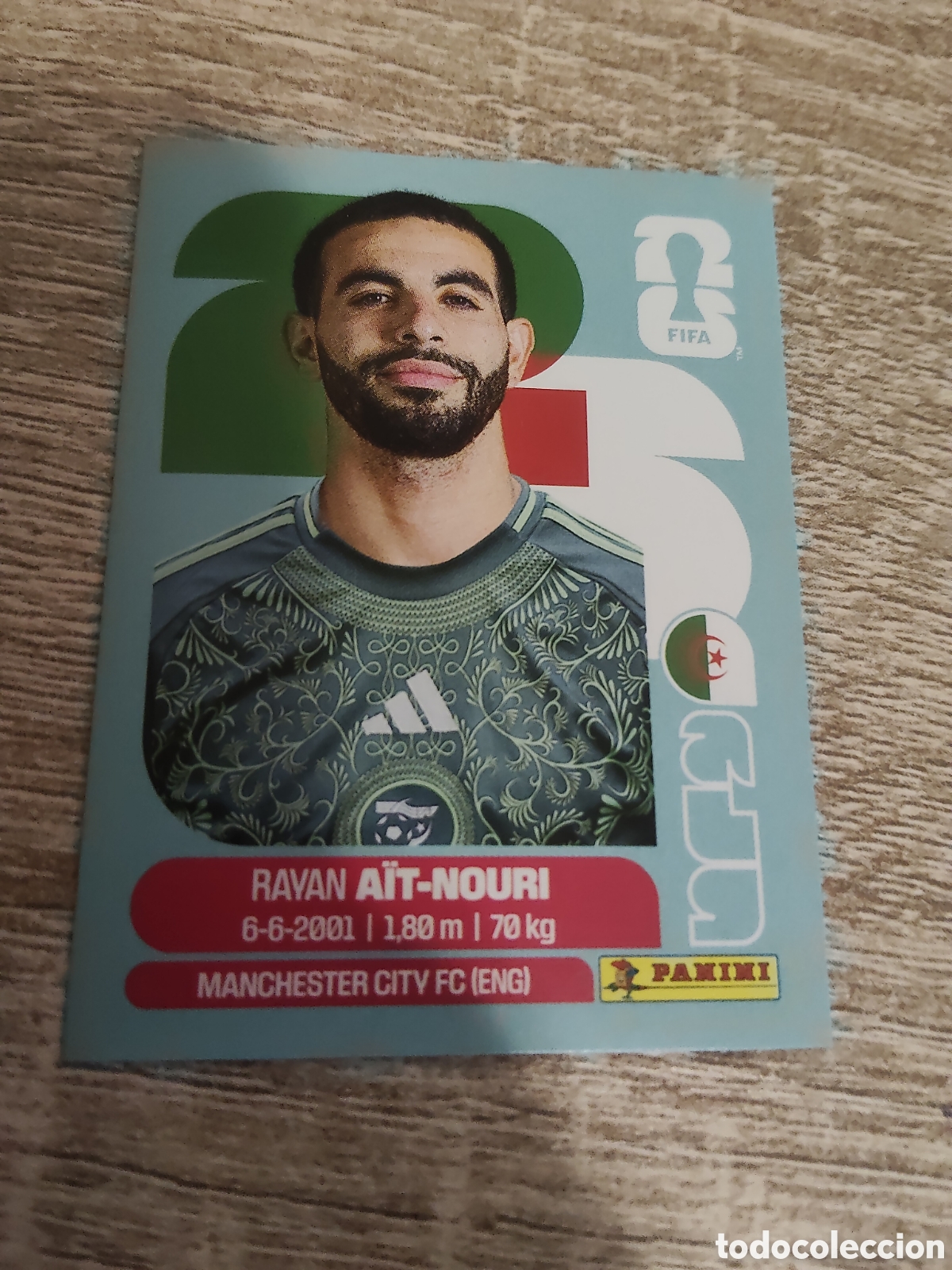 Cromos de F&uacute;tbol: Panini mundial 2026 ALG 5 Rayan Ait-Nouri Argelia