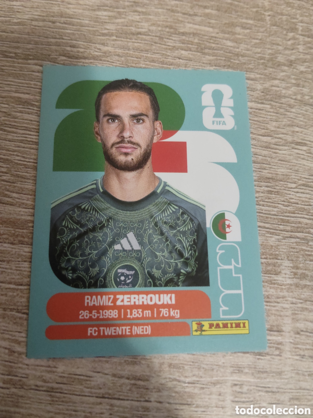 Cromos de F&uacute;tbol: Panini mundial 2026 ALG 11 Ramiz Zerrouki Argelia