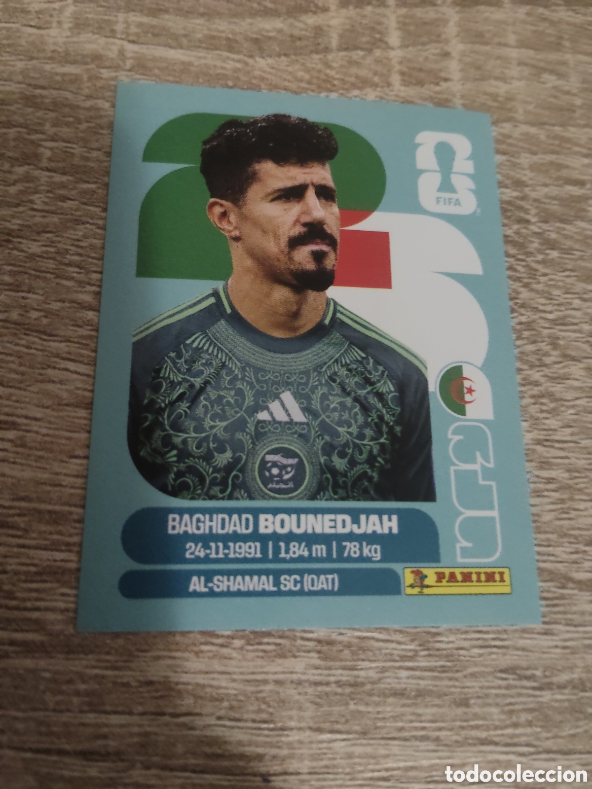 Cromos de F&uacute;tbol: Panini mundial 2026 ALG 19 Baghdad Bounedjah Argelia
