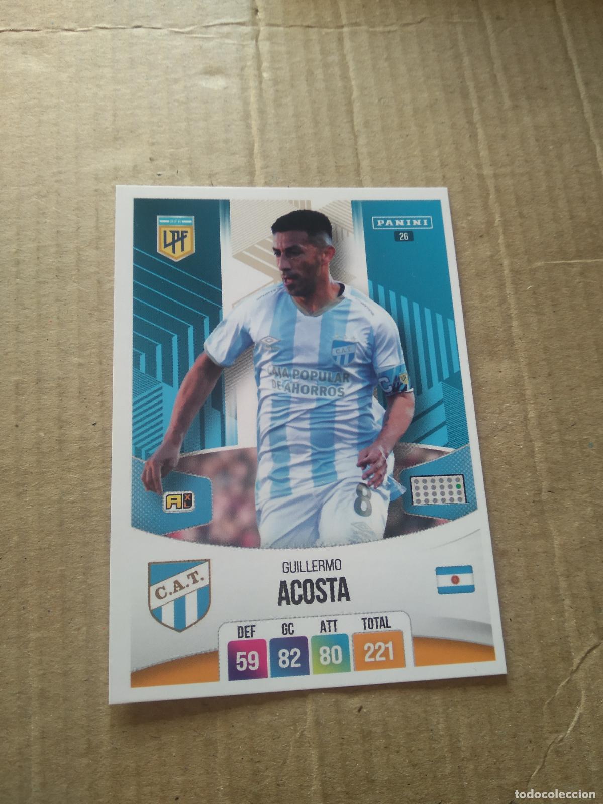 Cromos de F&uacute;tbol: 26 GUILLERMO ACOSTA ATLETICO TUCUMAN CROMO FUTBOL ARGENTINO PANINI LIGA ARGENTINA 2024 ADRENALYN
