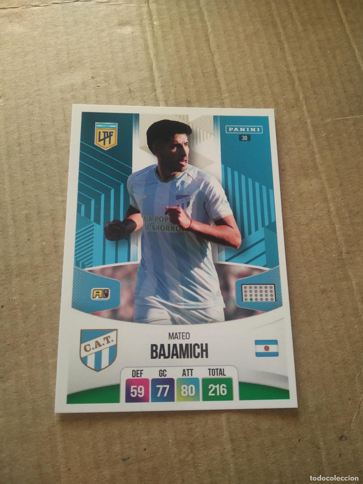 Cromos de F&uacute;tbol: 30 MATO BAJAMICH ATLETICO TUCUMAN CROMO FUTBOL ARGENTINO PANINI LIGA ARGENTINA 2024 ADRENALYN