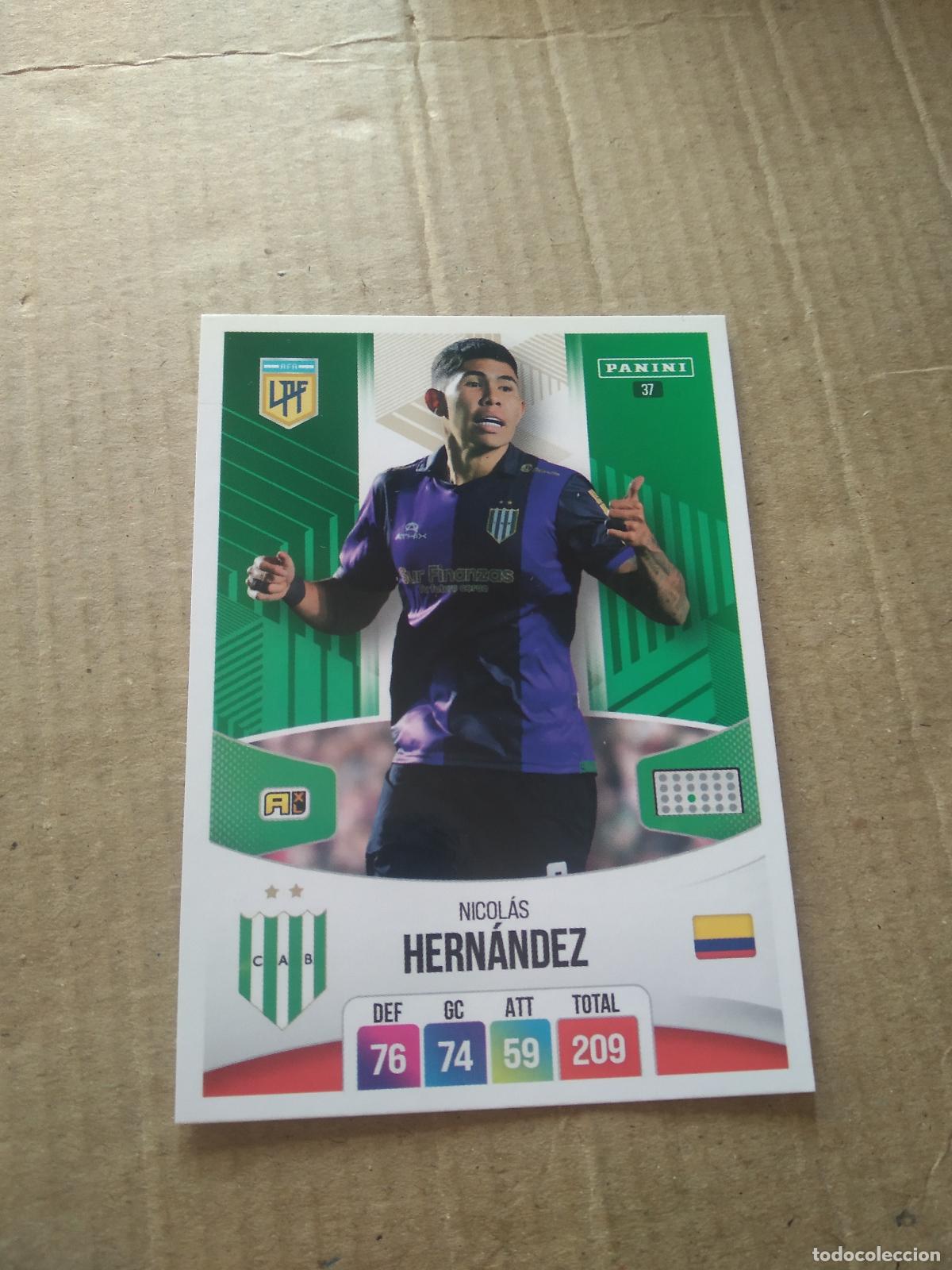 Cromos de F&uacute;tbol: 37 NICOLAS HERNANDEZ BANFIELD CROMO FUTBOL ARGENTINO PANINI LIGA ARGENTINA 2024 ADRENALYN