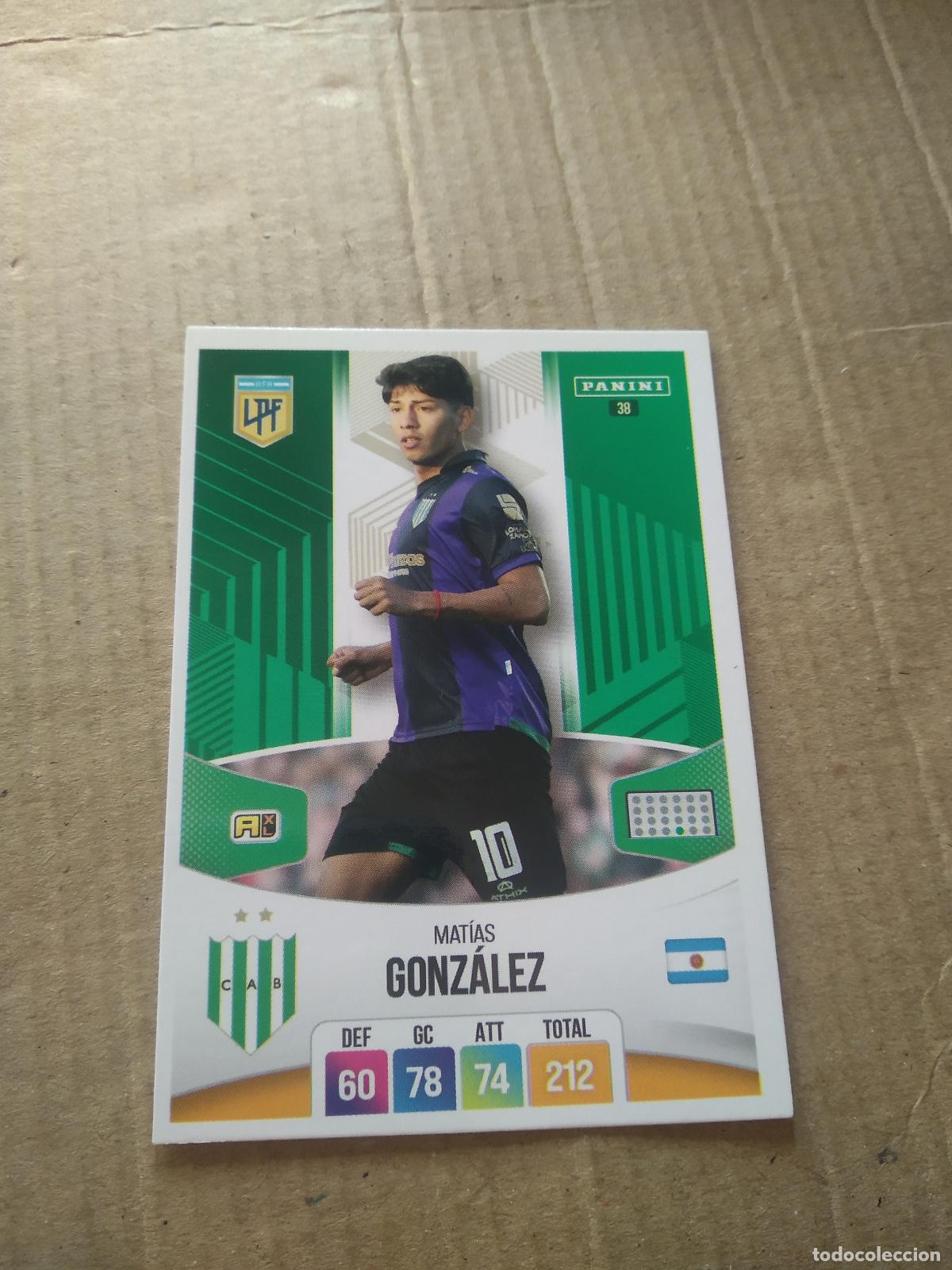 Cromos de F&uacute;tbol: 38 MATIAS GONZALEZ BANFIELD CROMO FUTBOL ARGENTINO PANINI LIGA ARGENTINA 2024 ADRENALYN