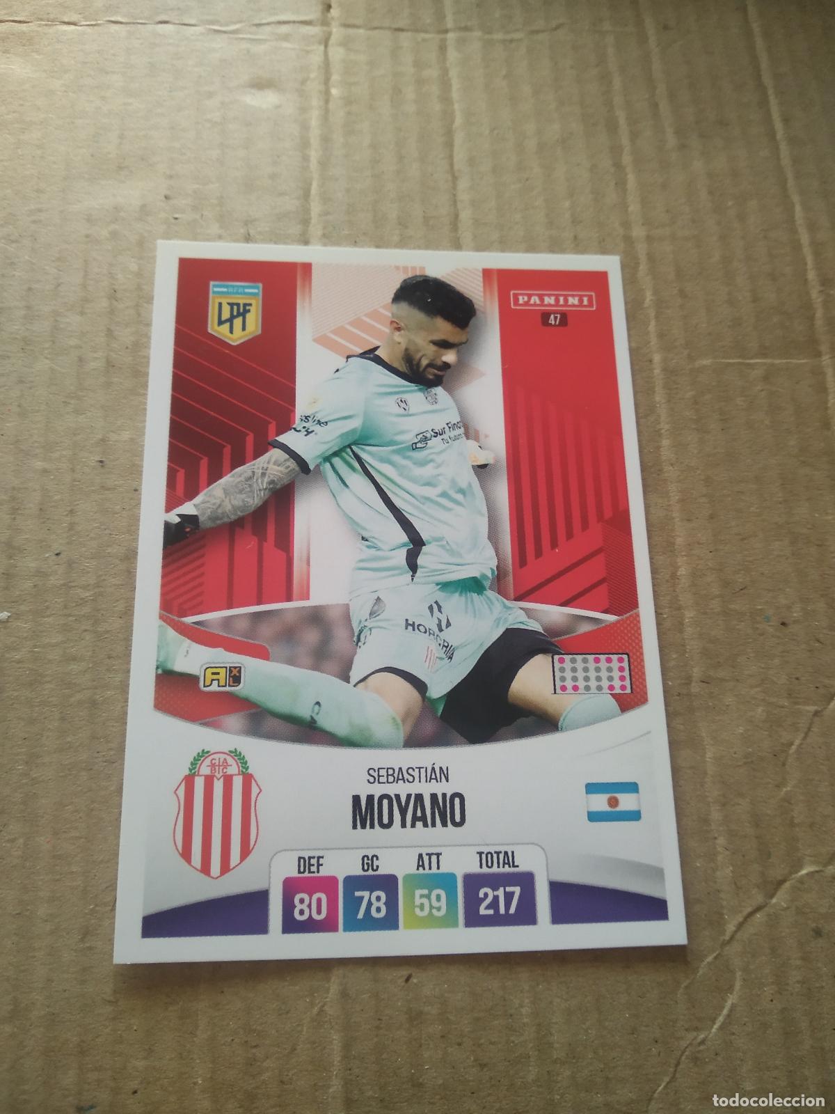 Cromos de F&uacute;tbol: 47 SEBASTIAN MOYANO BARRACAS CENTRAL CROMO FUTBOL ARGENTINO PANINI LIGA ARGENTINA 2024 ADRENALYN