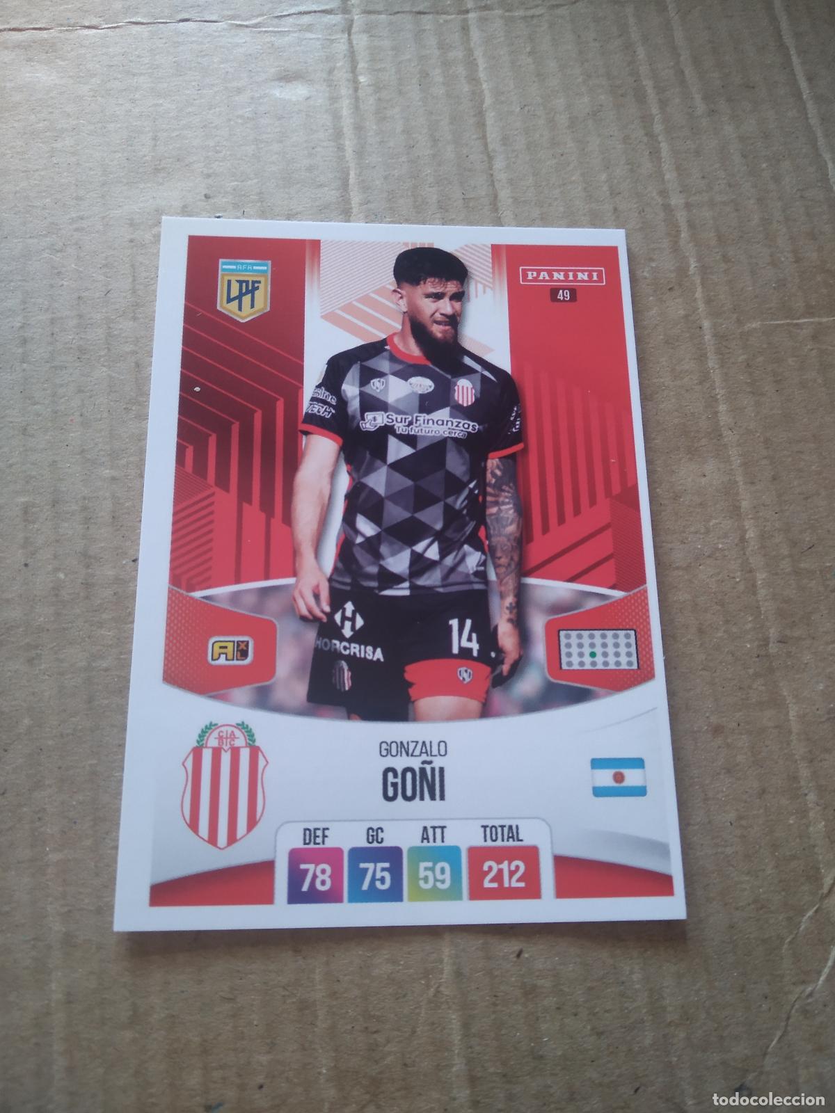 Cromos de F&uacute;tbol: 49 GONZALO GO&Ntilde;I BARRACAS CENTRAL CROMO FUTBOL ARGENTINO PANINI LIGA ARGENTINA 2024 ADRENALYN