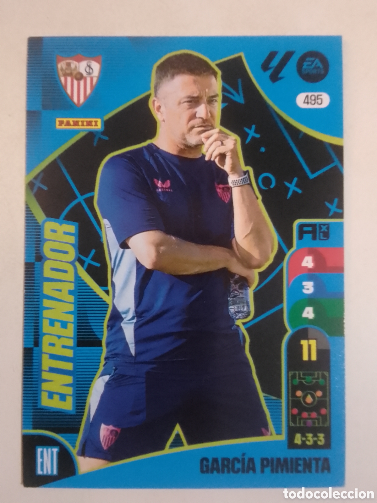Cromos de F&uacute;tbol: Adrenalyn XL 2024-25 n&deg; 495 Garc&iacute;a Pimienta &bull; Sevilla.