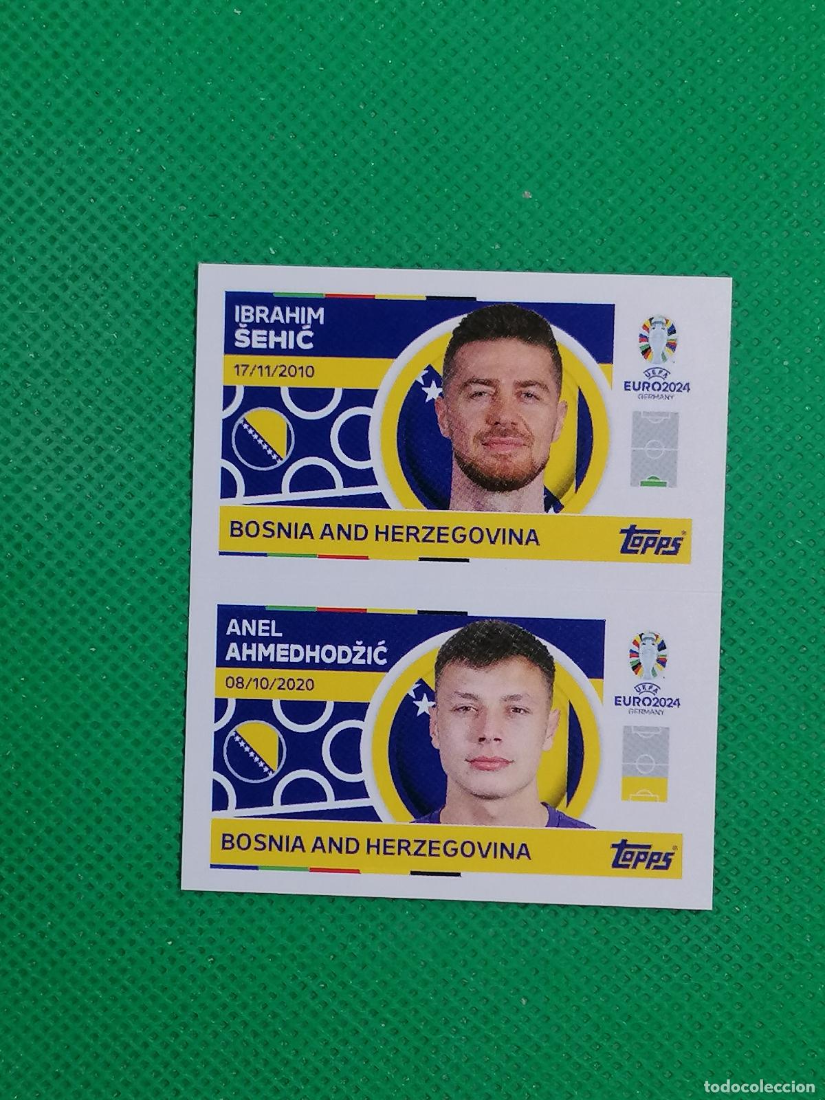 Cromos de F&uacute;tbol: BIH 2 3 BIH2 BIH3 SEHIC AHMEDHODZIC BOSNIA HERZEGOVINA ⚽ TOPPS EURO 2024 24 GERMANY STICKERS ⚽