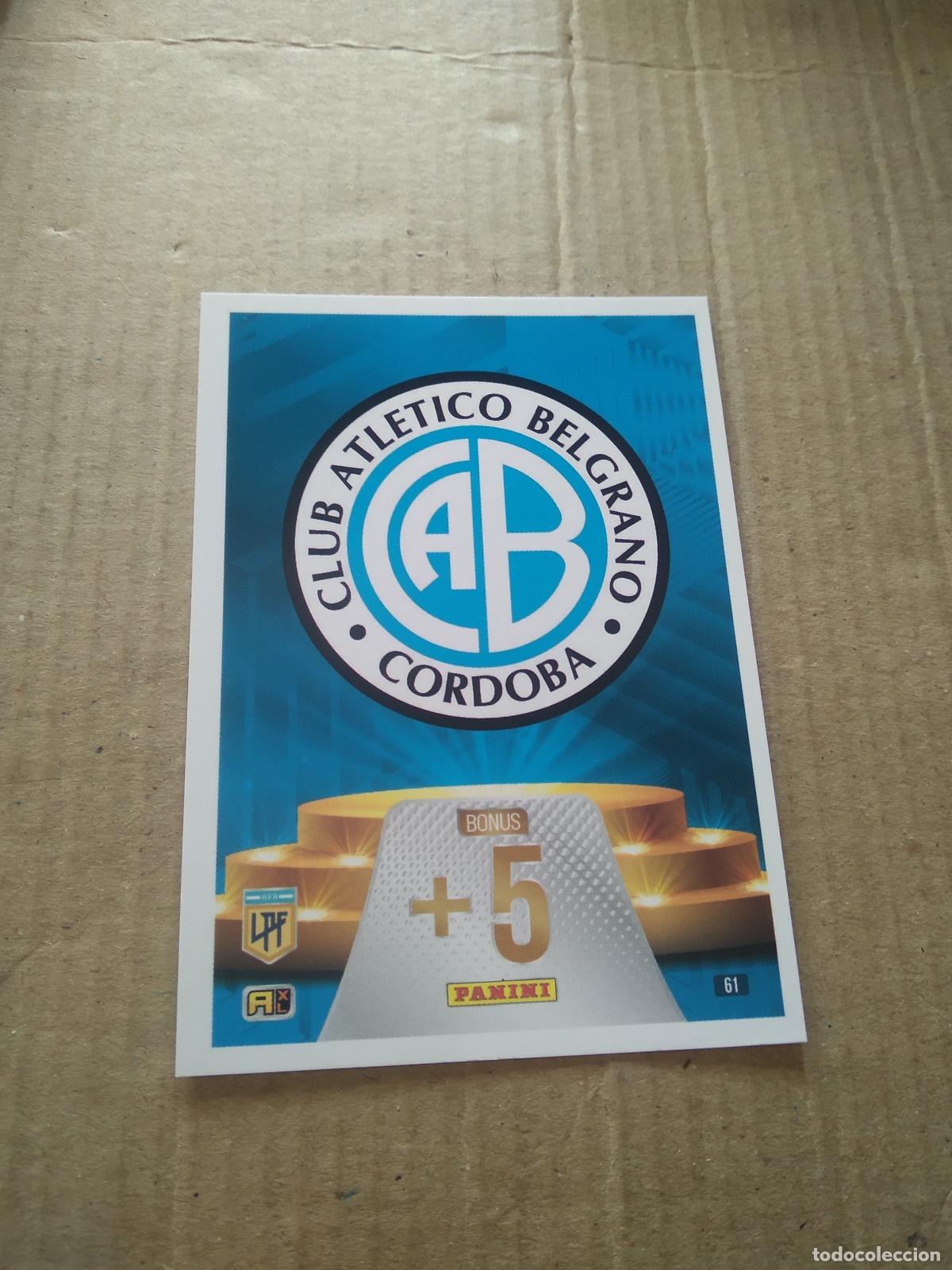 Cromos de F&uacute;tbol: 61 ESCUDO BELGRANO CROMO FUTBOL ARGENTINO PANINI LIGA ARGENTINA 2024 ADRENALYN