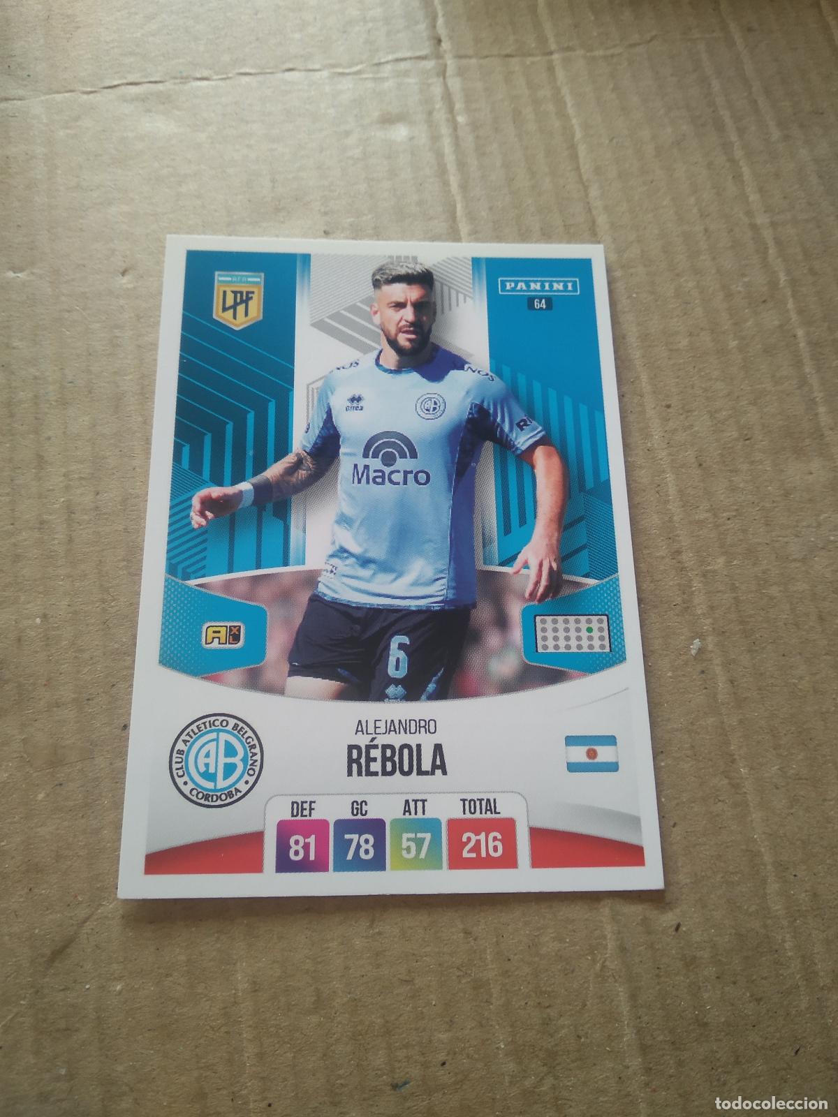 Cromos de F&uacute;tbol: 64 ALEJANDRO REBOLA BELGRANO CROMO FUTBOL ARGENTINO PANINI LIGA ARGENTINA 2024 ADRENALYN