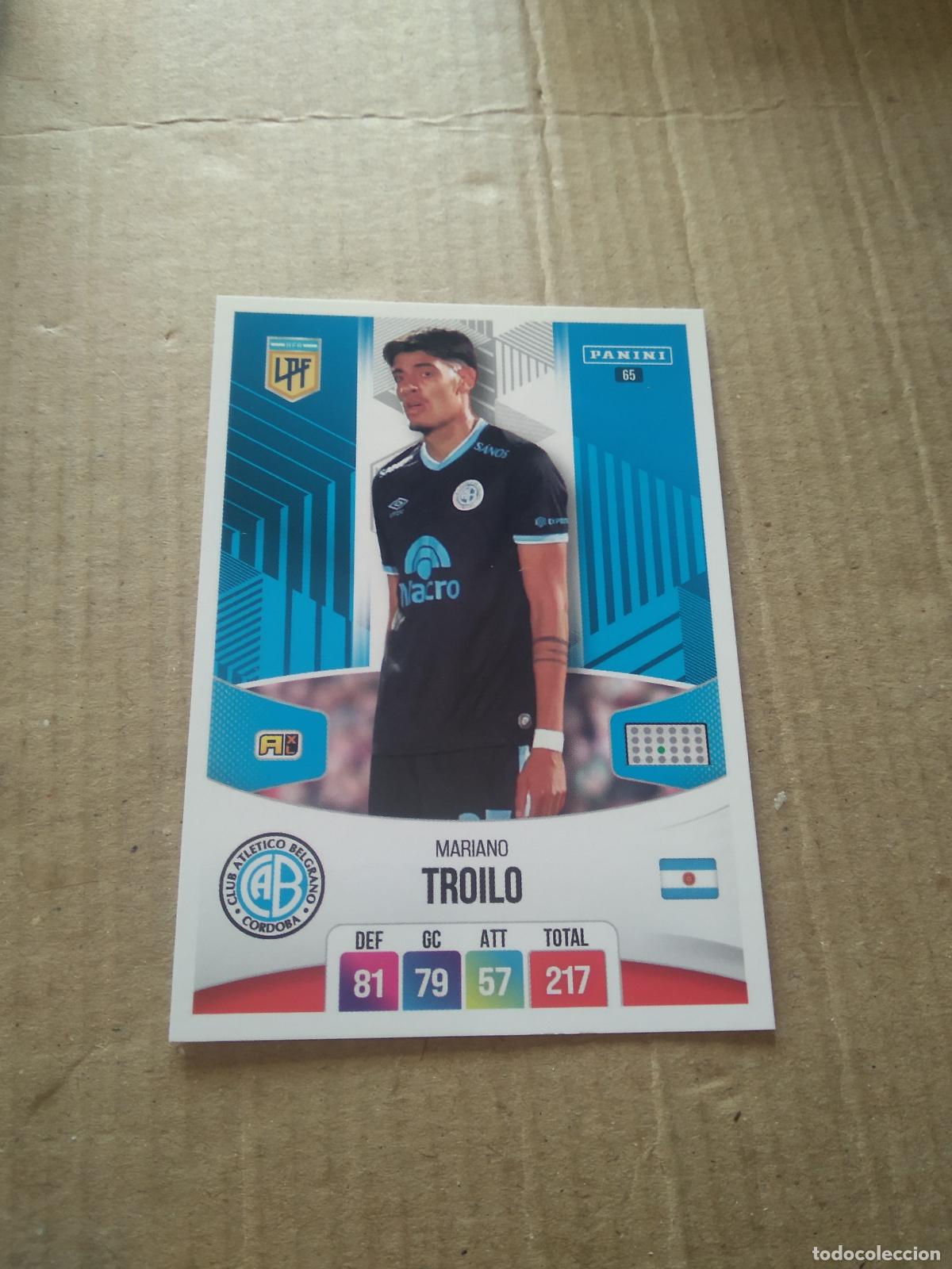 Cromos de F&uacute;tbol: 65 MARIANO TROILO BELGRANO CROMO FUTBOL ARGENTINO PANINI LIGA ARGENTINA 2024 ADRENALYN