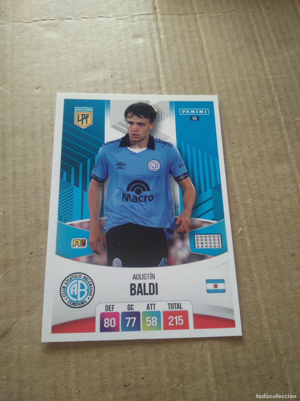 Cromos de F&uacute;tbol: 66 AGUSTIN BALDI BELGRANO CROMO FUTBOL ARGENTINO PANINI LIGA ARGENTINA 2024 ADRENALYN