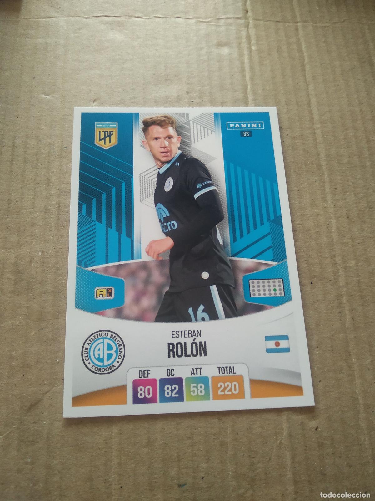 Cromos de F&uacute;tbol: 68 ESTEBAN ROLON BELGRANO CROMO FUTBOL ARGENTINO PANINI LIGA ARGENTINA 2024 ADRENALYN