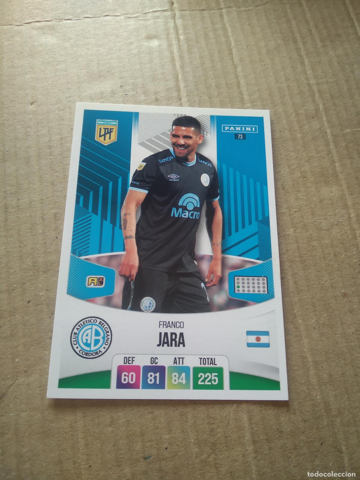 Football Stickers: 73 FRANCO JARA BELGRANO CROMO FUTBOL ARGENTINO PANINI LIGA ARGENTINA 2024 ADRENALYN