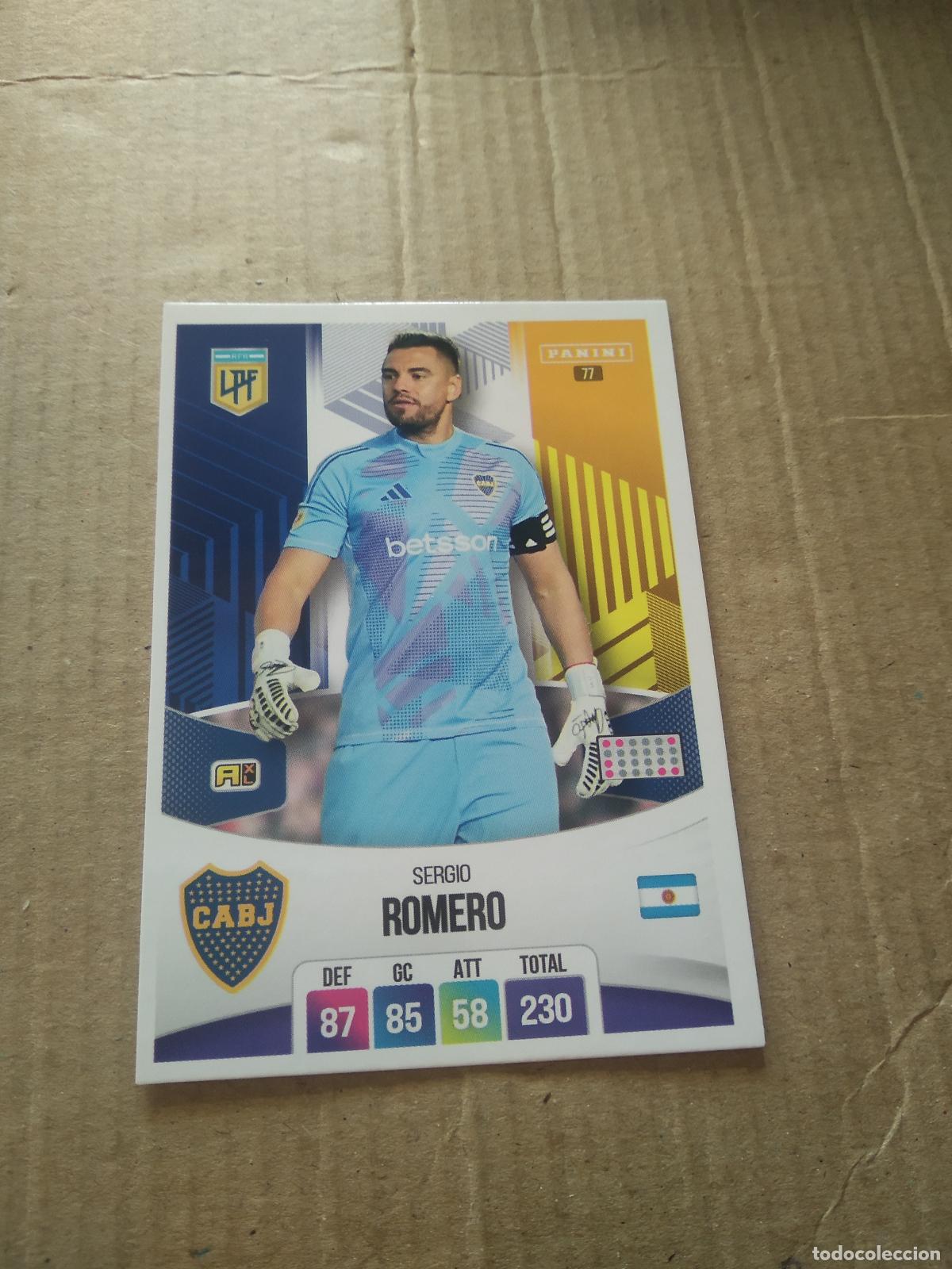 Football Stickers: 77 SERGIO ROMERO BOCA JUNIORS CROMO FUTBOL ARGENTINO PANINI LIGA ARGENTINA 2024 ADRENALYN