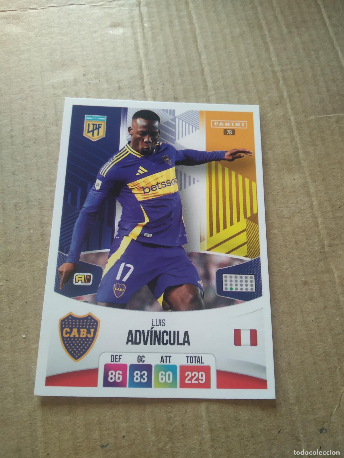 Fu&szlig;ball-Sticker: 78 LUIS ADVINCULA BOCA JUNIORS CROMO FUTBOL ARGENTINO PANINI LIGA ARGENTINA 2024 ADRENALYN