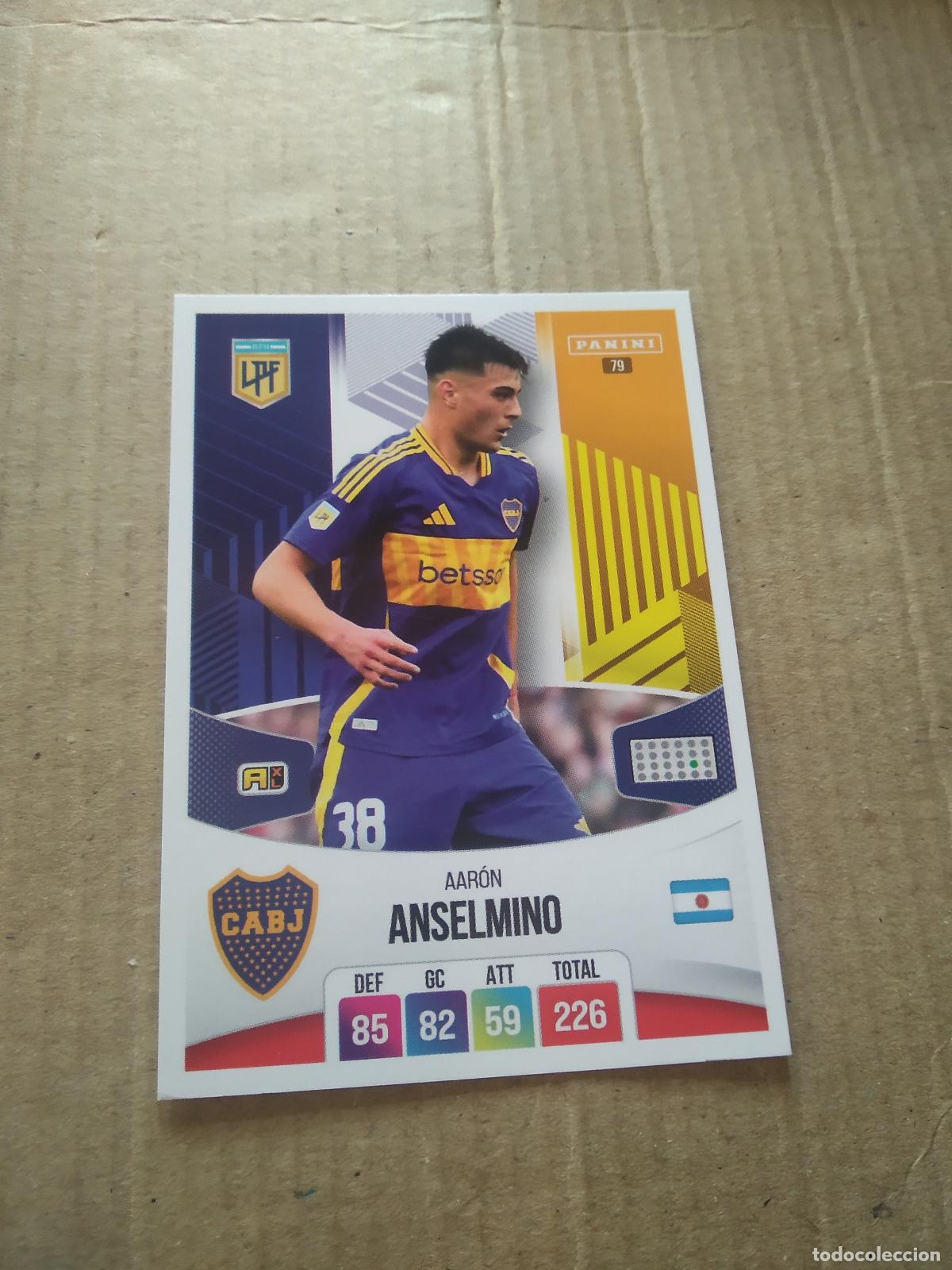 Fu&szlig;ball-Sticker: 79 AARON ANSELMINO BOCA JUNIORS CROMO FUTBOL ARGENTINO PANINI LIGA ARGENTINA 2024 ADRENALYN
