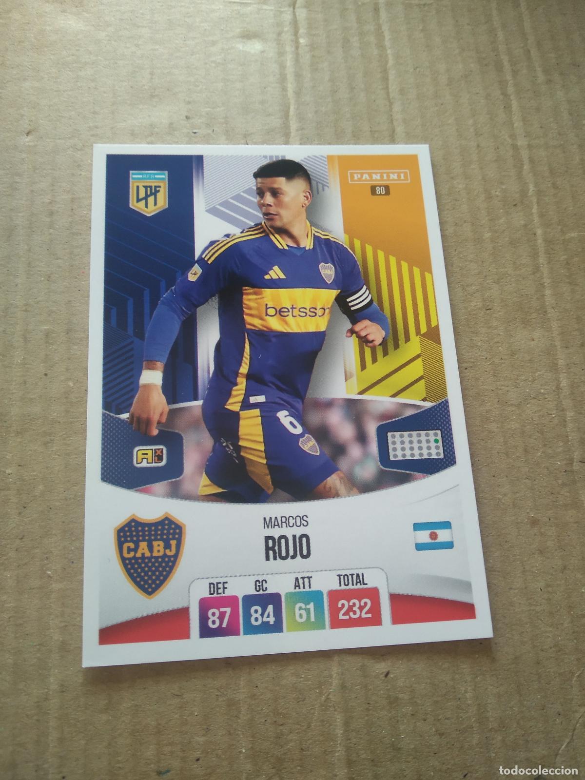 Fu&szlig;ball-Sticker: 80 MARCOS ROJO BOCA JUNIORS CROMO FUTBOL ARGENTINO PANINI LIGA ARGENTINA 2024 ADRENALYN