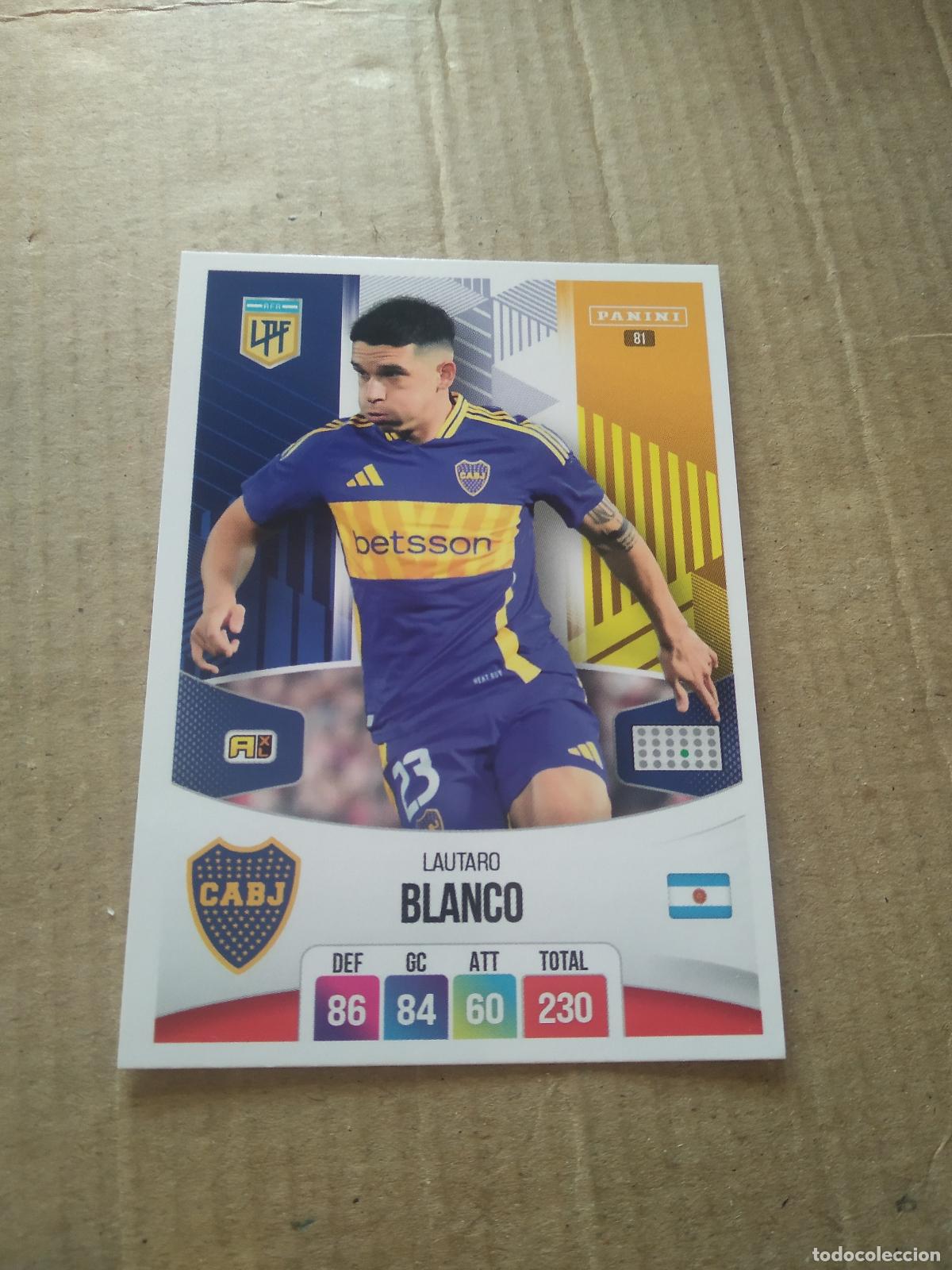 Fu&szlig;ball-Sticker: 81 LAUTARO BLANCO BOCA JUNIORS CROMO FUTBOL ARGENTINO PANINI LIGA ARGENTINA 2024 ADRENALYN