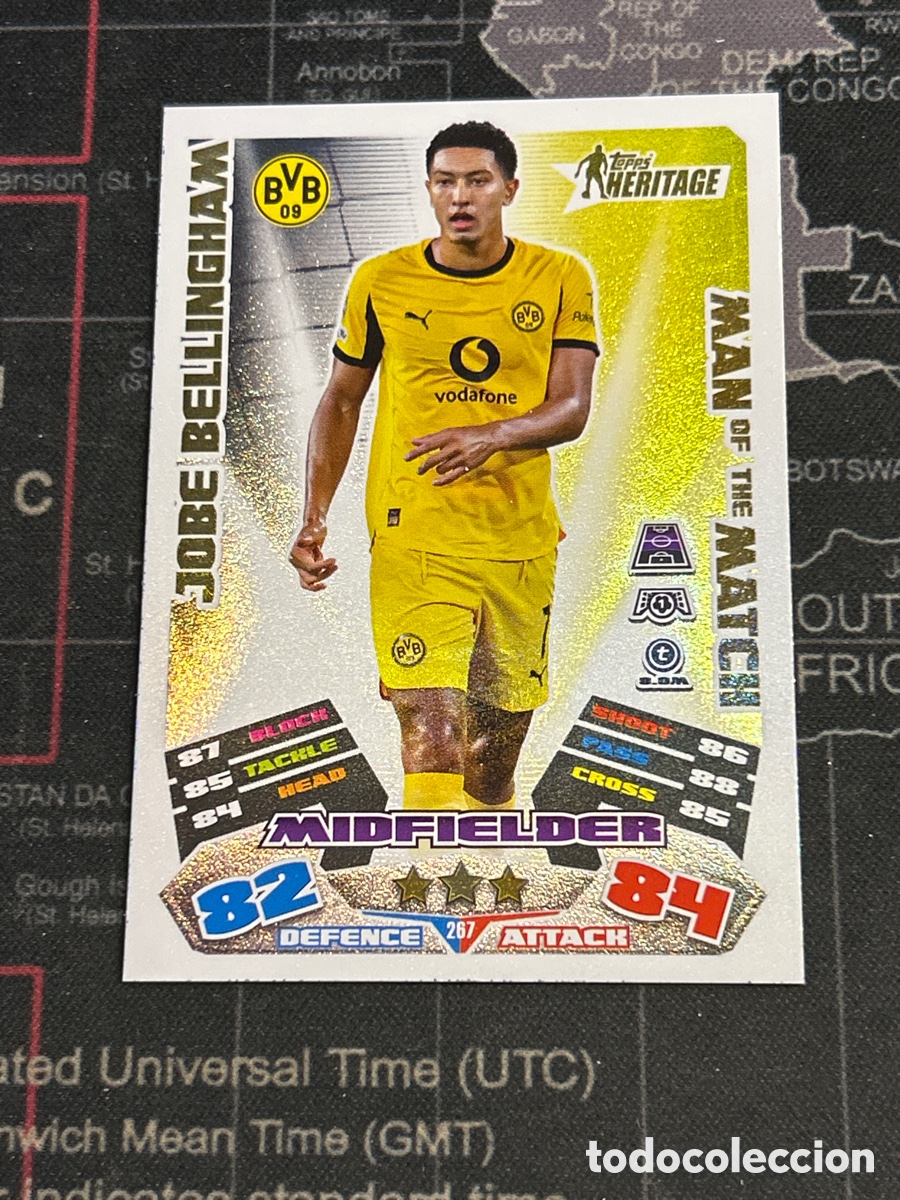 Cromos de F&uacute;tbol: 267 BELLINGHAM (DORTMUND) HERITAGE TOPPS MATCH ATTAX EXTRA CHAMPIONS LEAGUE 2025 2026 25 26