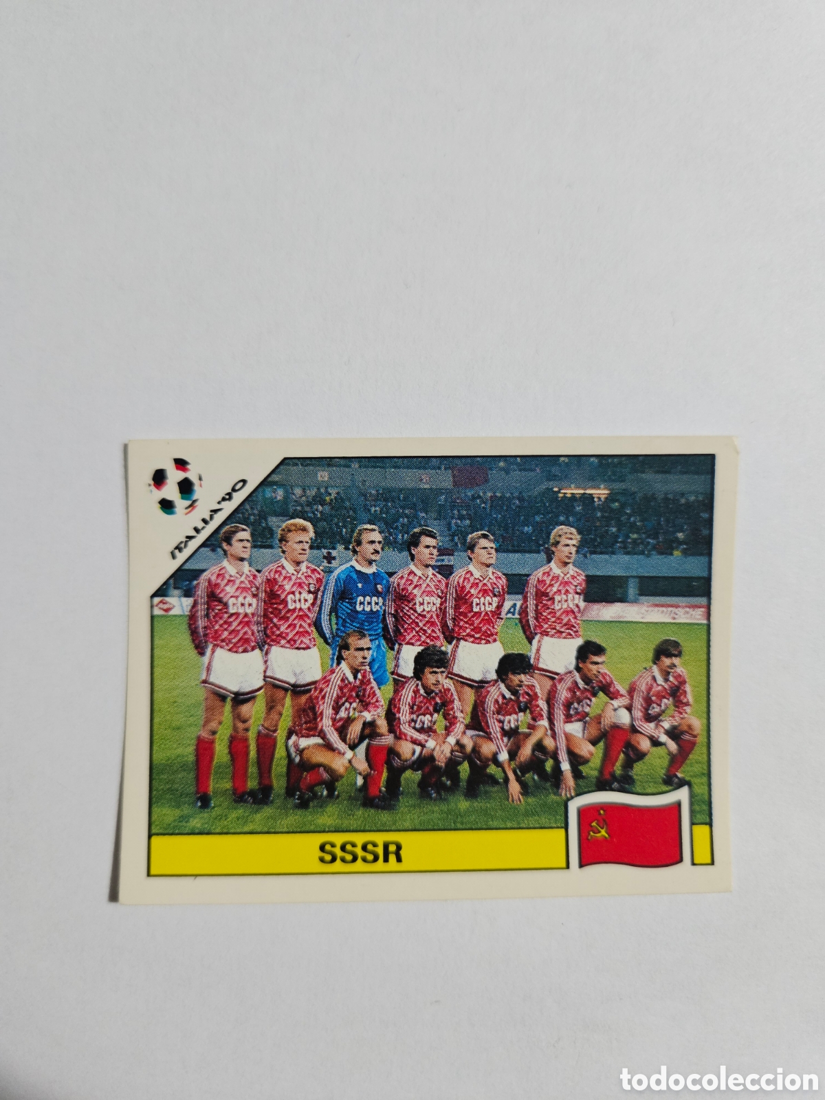 Cromos de F&uacute;tbol: Cromo panini mundial Italia 90 n&uacute;mero 136 URSS