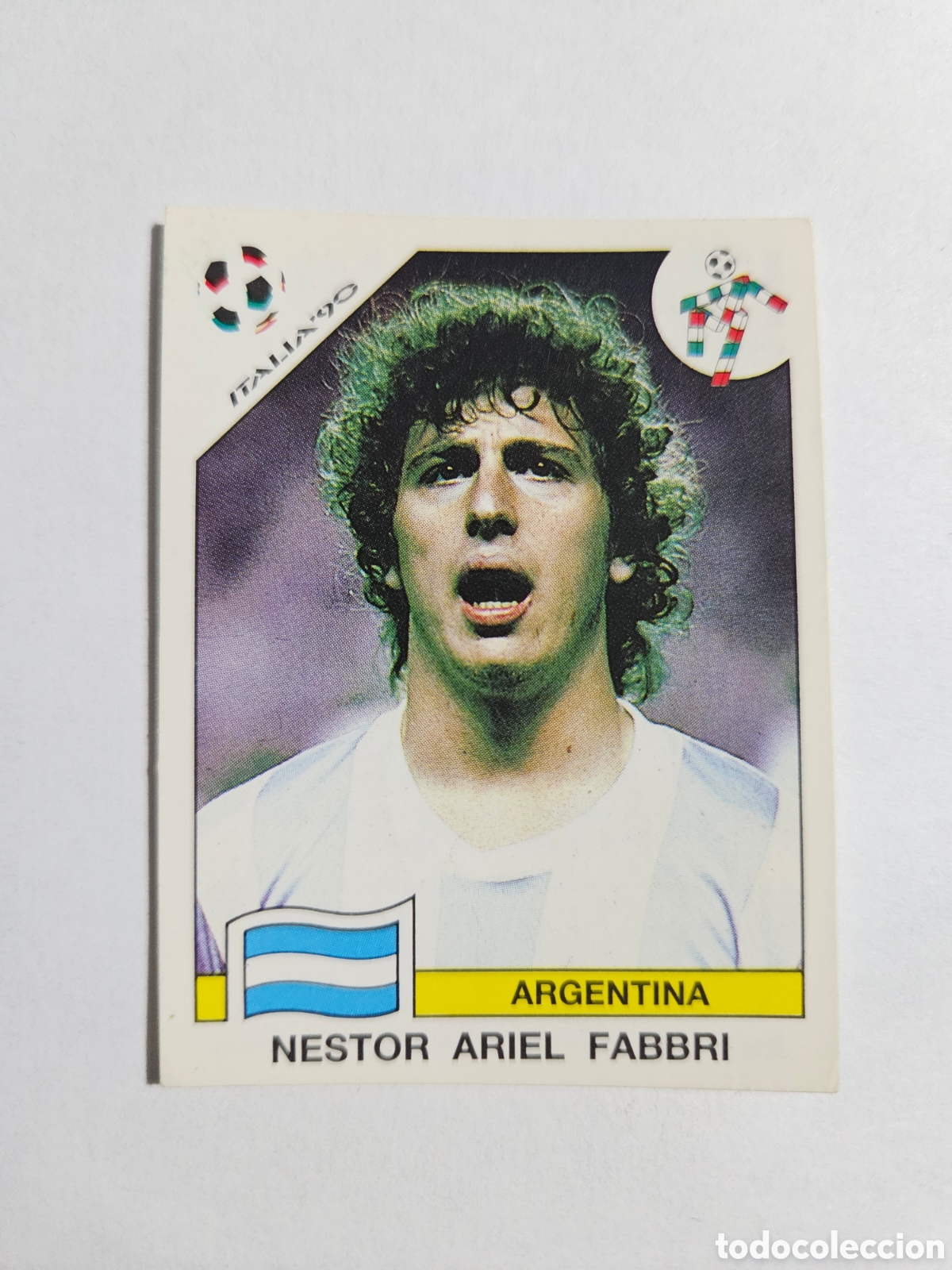 Cromos de F&uacute;tbol: NESTOR ARIEL FABBRI ARGENTINA 121 MUNDIAL ITALIA 1990 90 PANINI NUNCA PEGADO SIN PEGAR
