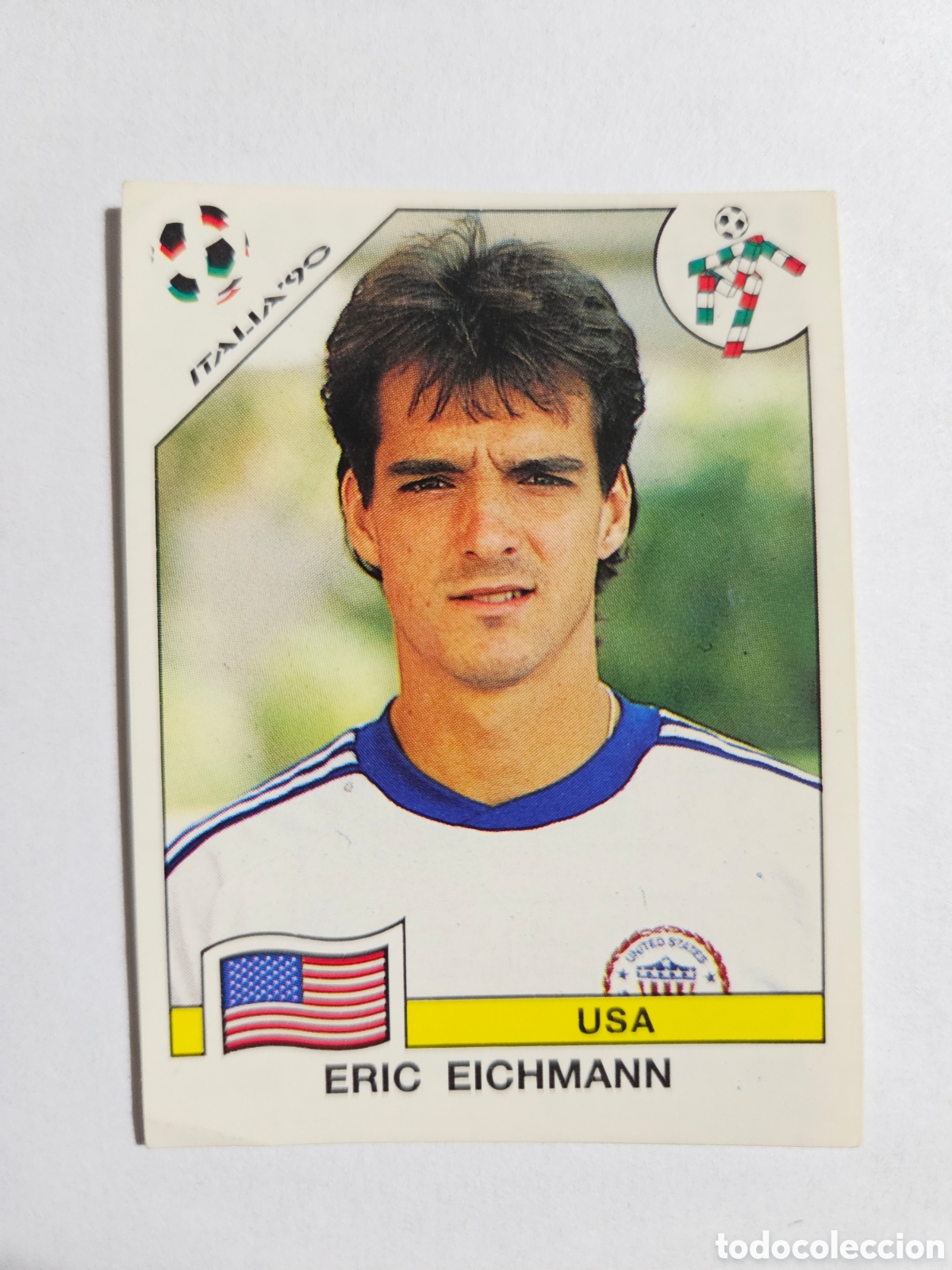 Cromos de F&uacute;tbol: ERIC EICHMANN USA 109 MUNDIAL ITALIA 1990 90 PANINI NUNCA PEGADO SIN PEGAR