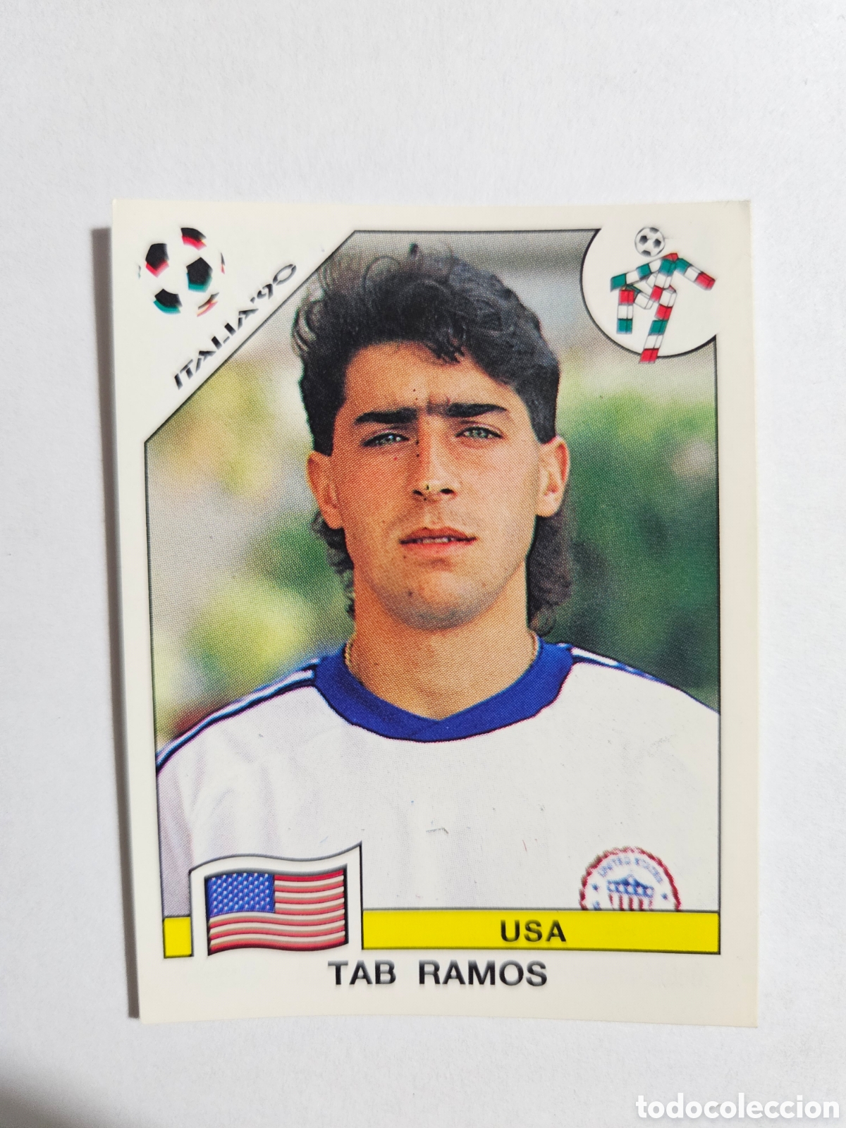 Cromos de F&uacute;tbol: TAB RAMOS SELECCION USA 107 MUNDIAL ITALIA 1990 90 PANINI NUNCA PEGADO SIN PEGAR