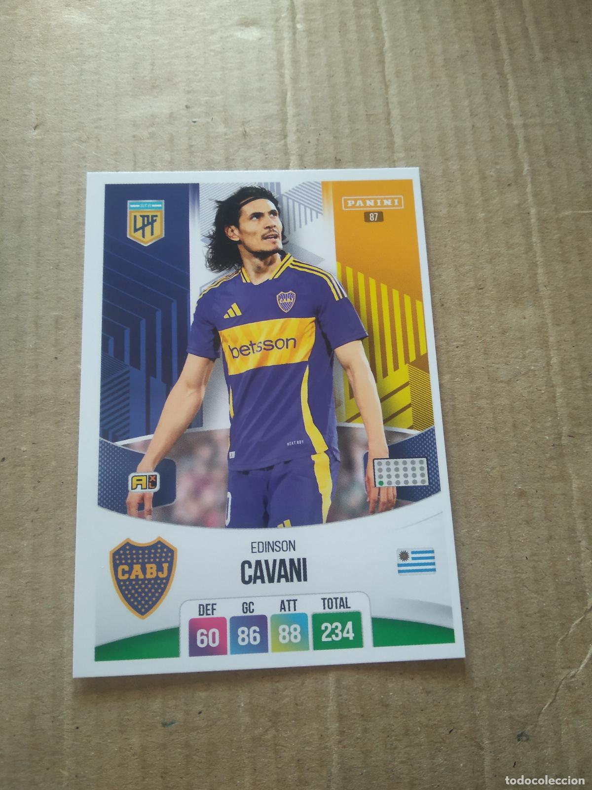 Cromos de F&uacute;tbol: 87 CAVANI BOCA JUNIORS CROMO FUTBOL ARGENTINO PANINI LIGA ARGENTINA 2024 ADRENALYN