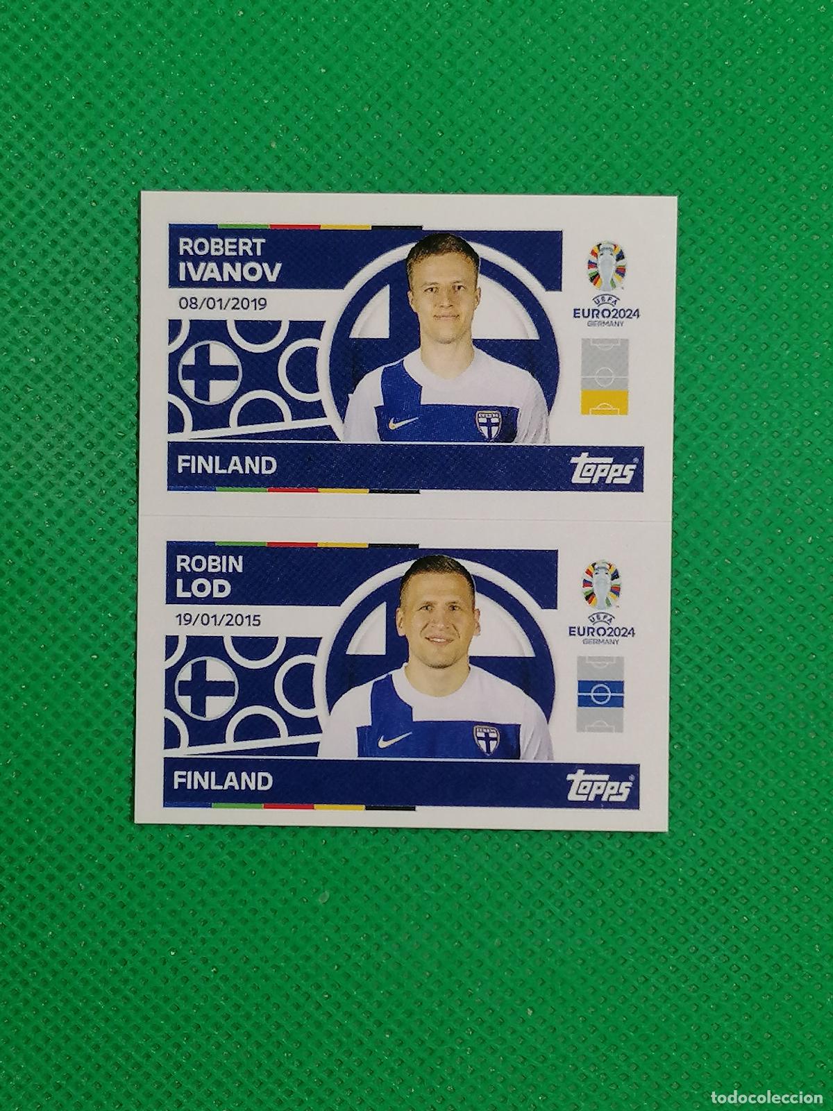 Cromos de F&uacute;tbol: FIN 6 7 FIN6 FIN7 IVANOV LOD FINLANDIA ⚽ TOPPS EURO 2024 24 GERMANY STICKERS ⚽