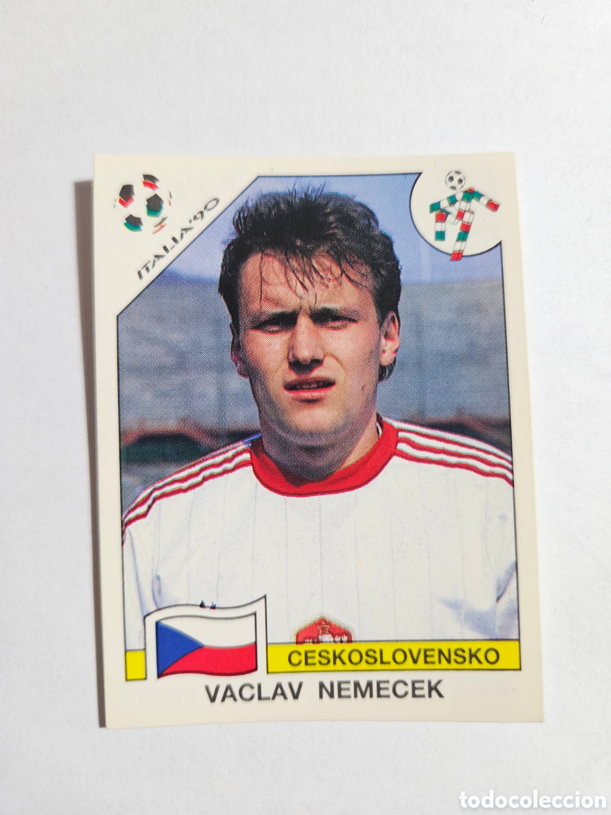 Cromos de F&uacute;tbol: VACLAV NEMECEK SELECCION CHECOSLOVAQUIA 90 MUNDIAL ITALIA 90 1990 PANINI NUNCA PEGADO SIN PEGAR