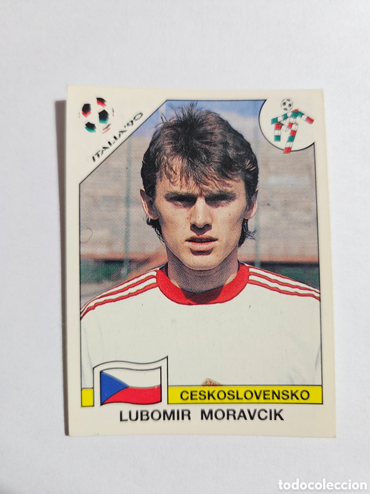 Cromos de F&uacute;tbol: LUBOMIR MORAVCIK SELECCION CHECOSLOVAQUIA 89 MUNDIAL ITALIA 1990 90 PANINI NUNCA PEGADO SIN PEGAR