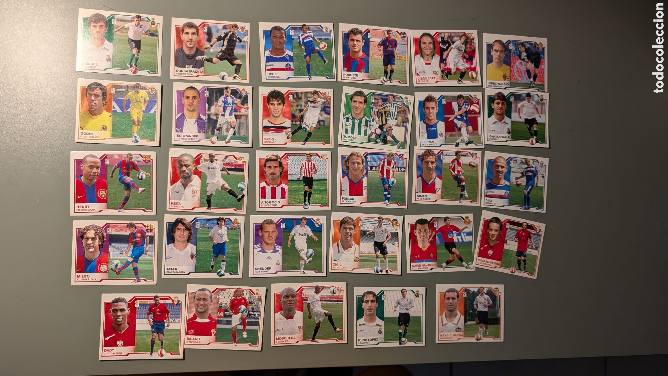 Cartes &agrave; collectionner de Football: LOTE 29 FICHAJES Y COLOCAS DIFERENTES LIGA ESTE 2007/08 07 08 NUNCA PEGADOS, INCLUYE DIF&Iacute;CILES