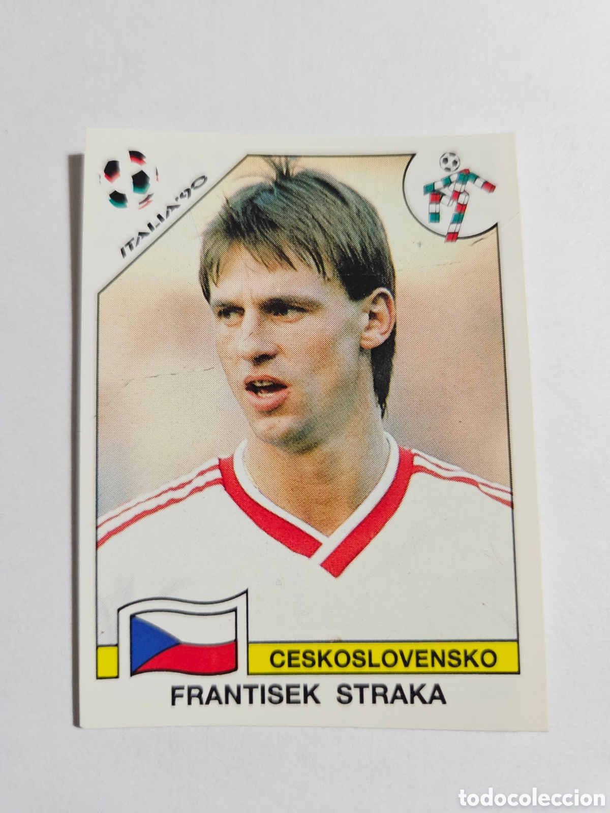 Cartes &agrave; collectionner de Football: Checoslovaquia - 82 Frantisek Straka - Mundial Italia 90 - Editorial Panini 1990 - Nunca pegado