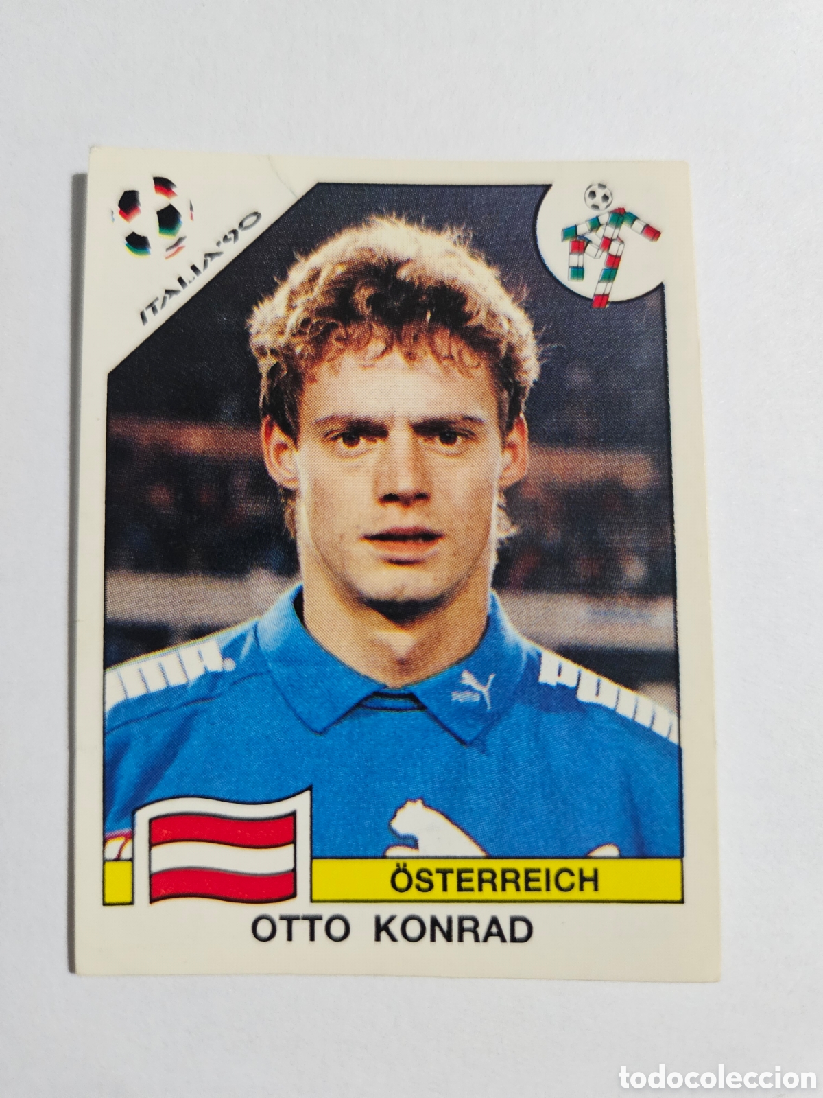 Cartes &agrave; collectionner de Football: Cromo panini mundial Italia 90 n&uacute;mero 59 Konrad -