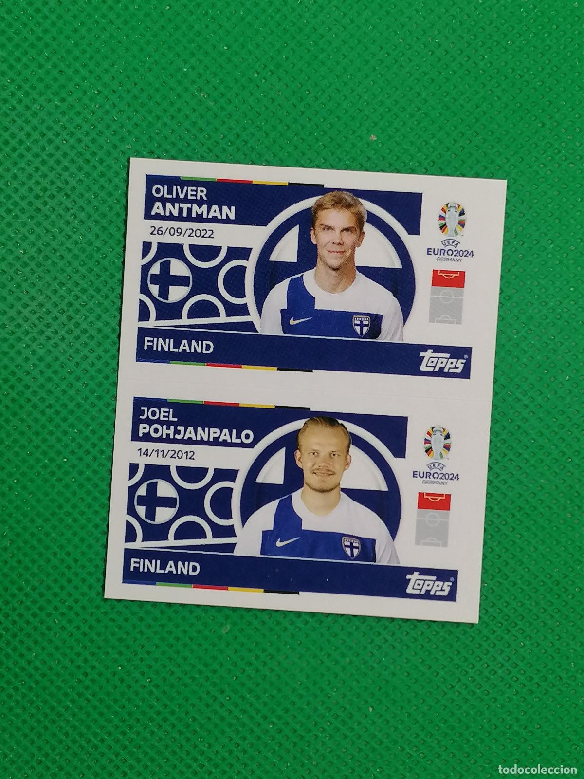 Cromos de F&uacute;tbol: FIN 12 13 FIN12 FIN13 ANTMAN POHJANPALO FINLANDIA ⚽ TOPPS EURO 2024 24 GERMANY STICKERS ⚽