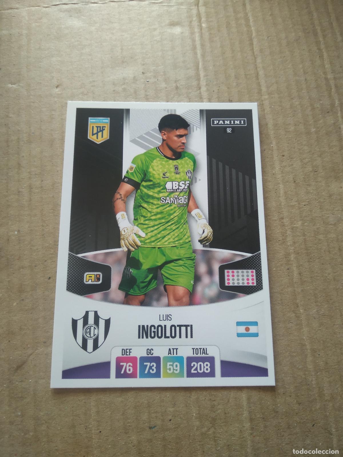 Cromos de F&uacute;tbol: 92 LUIS INGOLOTTI CENTRAL CORDOBA CROMO FUTBOL ARGENTINO PANINI LIGA ARGENTINA 2024 ADRENALYN