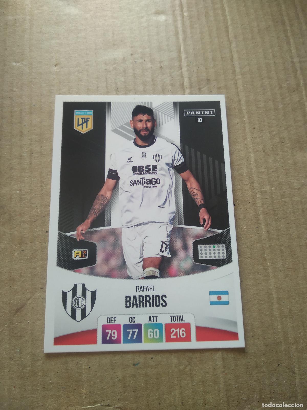 Cromos de F&uacute;tbol: 93 RAFAEL BARRIOS CENTRAL CORDOBA CROMO FUTBOL ARGENTINO PANINI LIGA ARGENTINA 2024 ADRENALYN