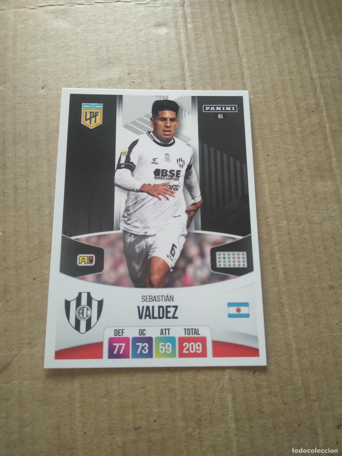Cromos de F&uacute;tbol: 95 SEBASTIAN VALDEZ CENTRAL CORDOBA CROMO FUTBOL ARGENTINO PANINI LIGA ARGENTINA 2024 ADRENALYN