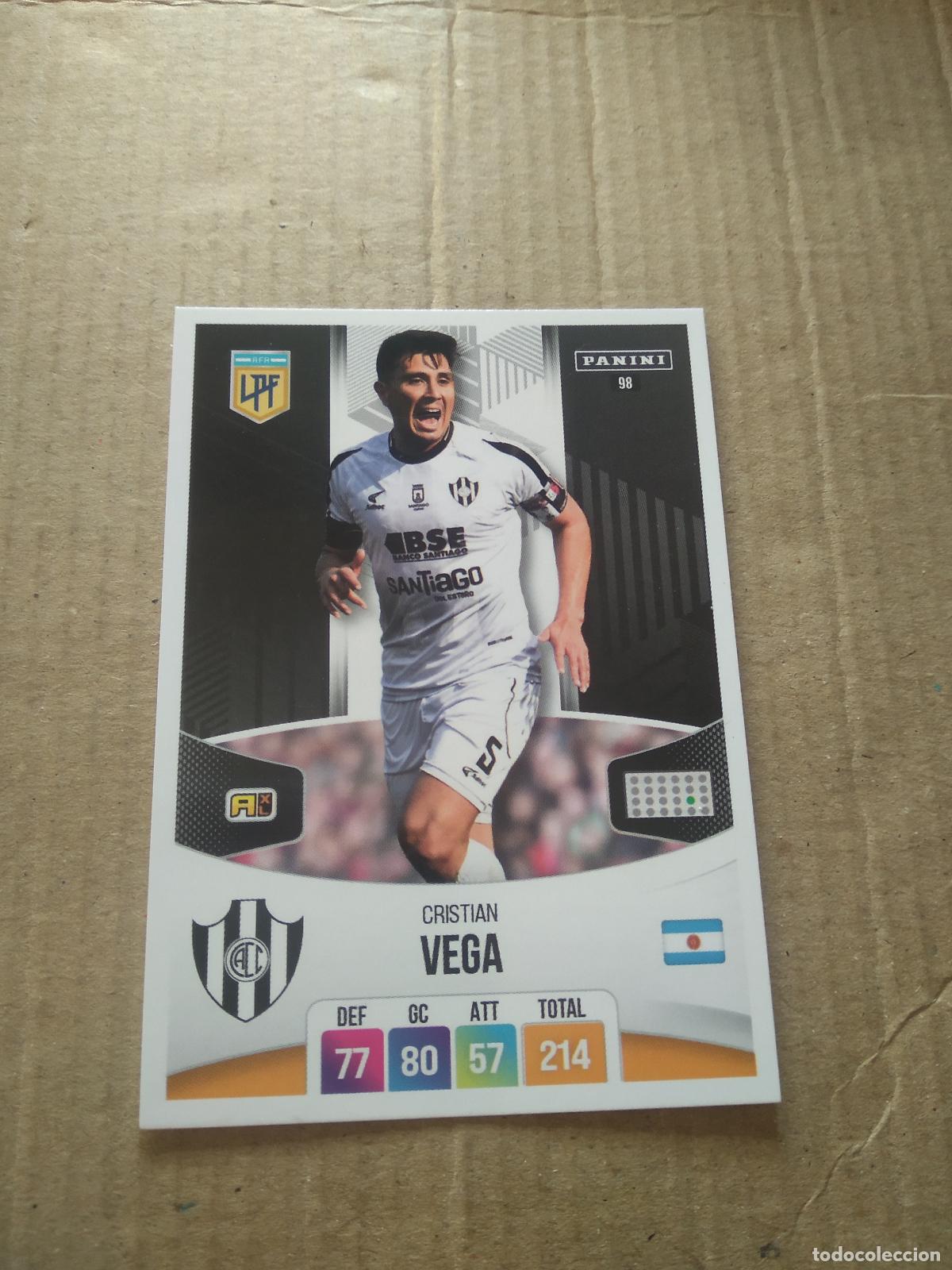 Cromos de F&uacute;tbol: 98 CRISTIAN VEGA CENTRAL CORDOBA CROMO FUTBOL ARGENTINO PANINI LIGA ARGENTINA 2024 ADRENALYN