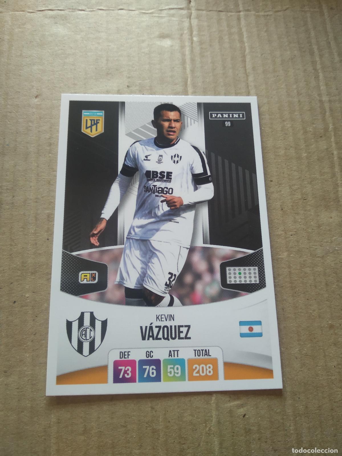 Cromos de F&uacute;tbol: 99 KEVIN VAZQUEZ CENTRAL CORDOBA CROMO FUTBOL ARGENTINO PANINI LIGA ARGENTINA 2024 ADRENALYN