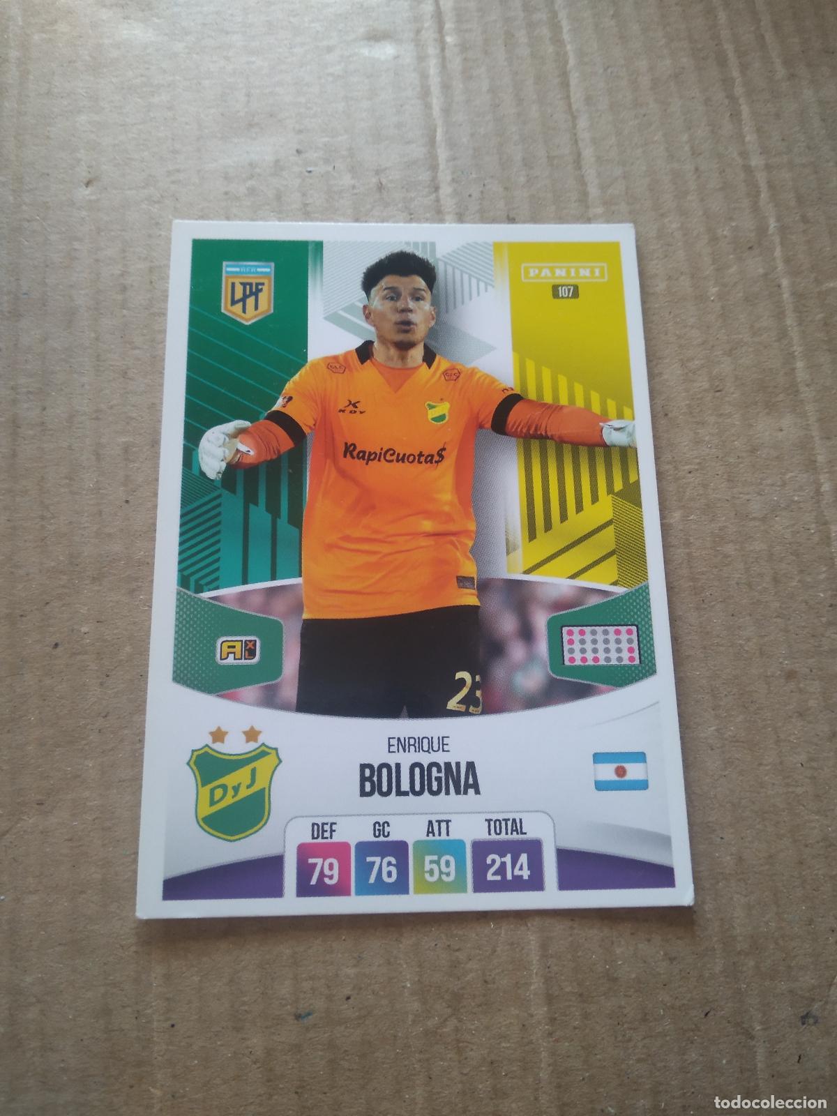 Cromos de F&uacute;tbol: 107 ENRIQUE BOLOGNA DEFENSA Y JUSTICIA CROMO FUTBOL ARGENTINO PANINI LIGA ARGENTINA 2024 ADRENALYN