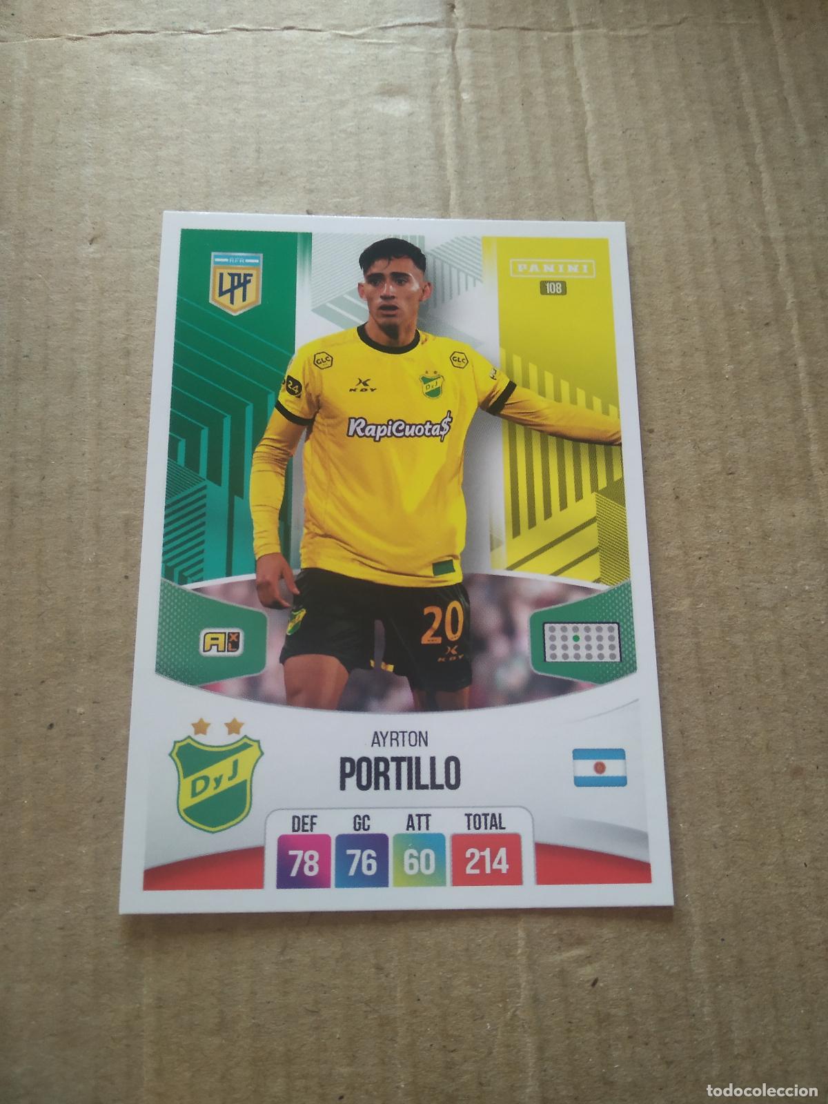 Cromos de F&uacute;tbol: 108 AYRTON PORTILLO DEFENSA Y JUSTICIA CROMO FUTBOL ARGENTINO PANINI LIGA ARGENTINA 2024 ADRENALYN