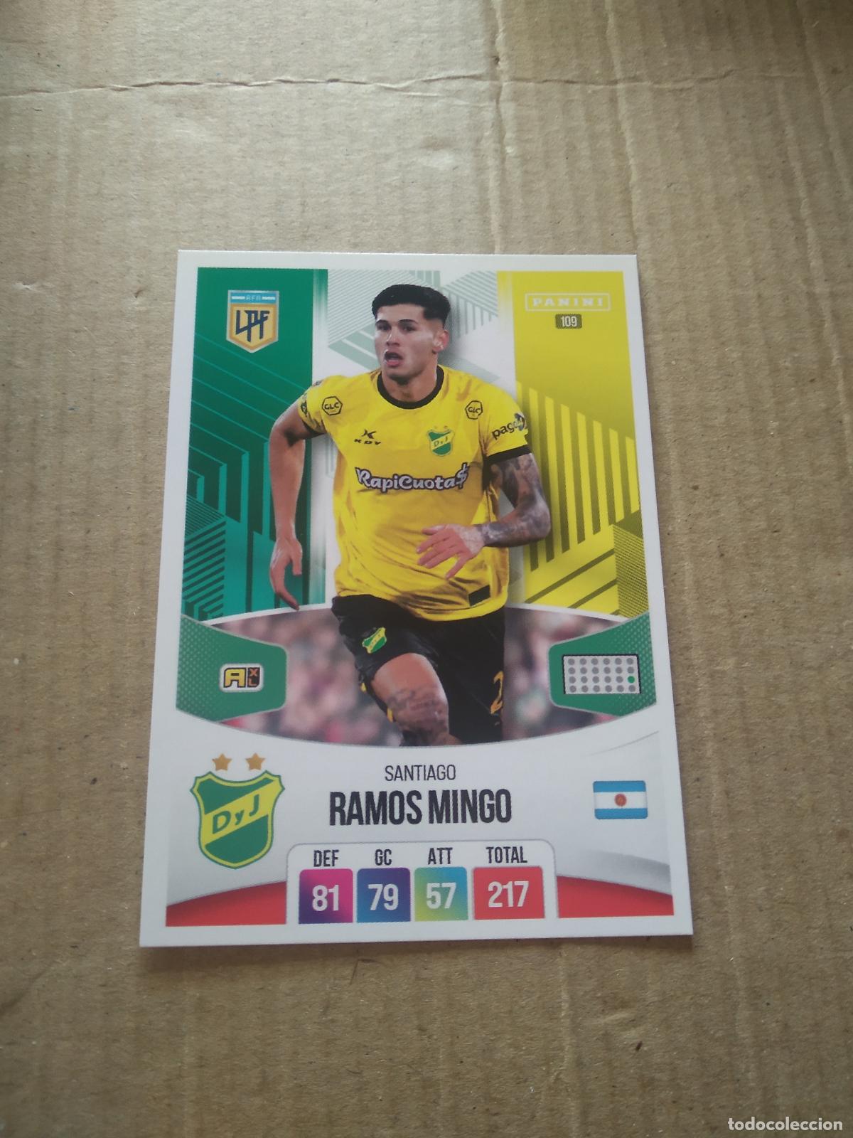 Cromos de F&uacute;tbol: 109 SANTI RAMOS MINGO DEFENSA Y JUSTICIA CROMO FUTBOL ARGENTINO PANINI LIGA ARGENTINA 2024 ADRENALYN