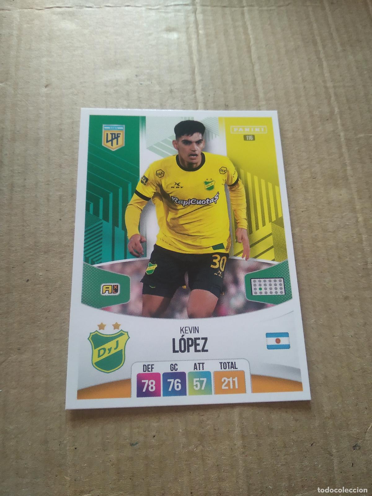 Cromos de F&uacute;tbol: 116 KEVIN LOPEZ DEFENSA Y JUSTICIA CROMO FUTBOL ARGENTINO PANINI LIGA ARGENTINA 2024 ADRENALYN