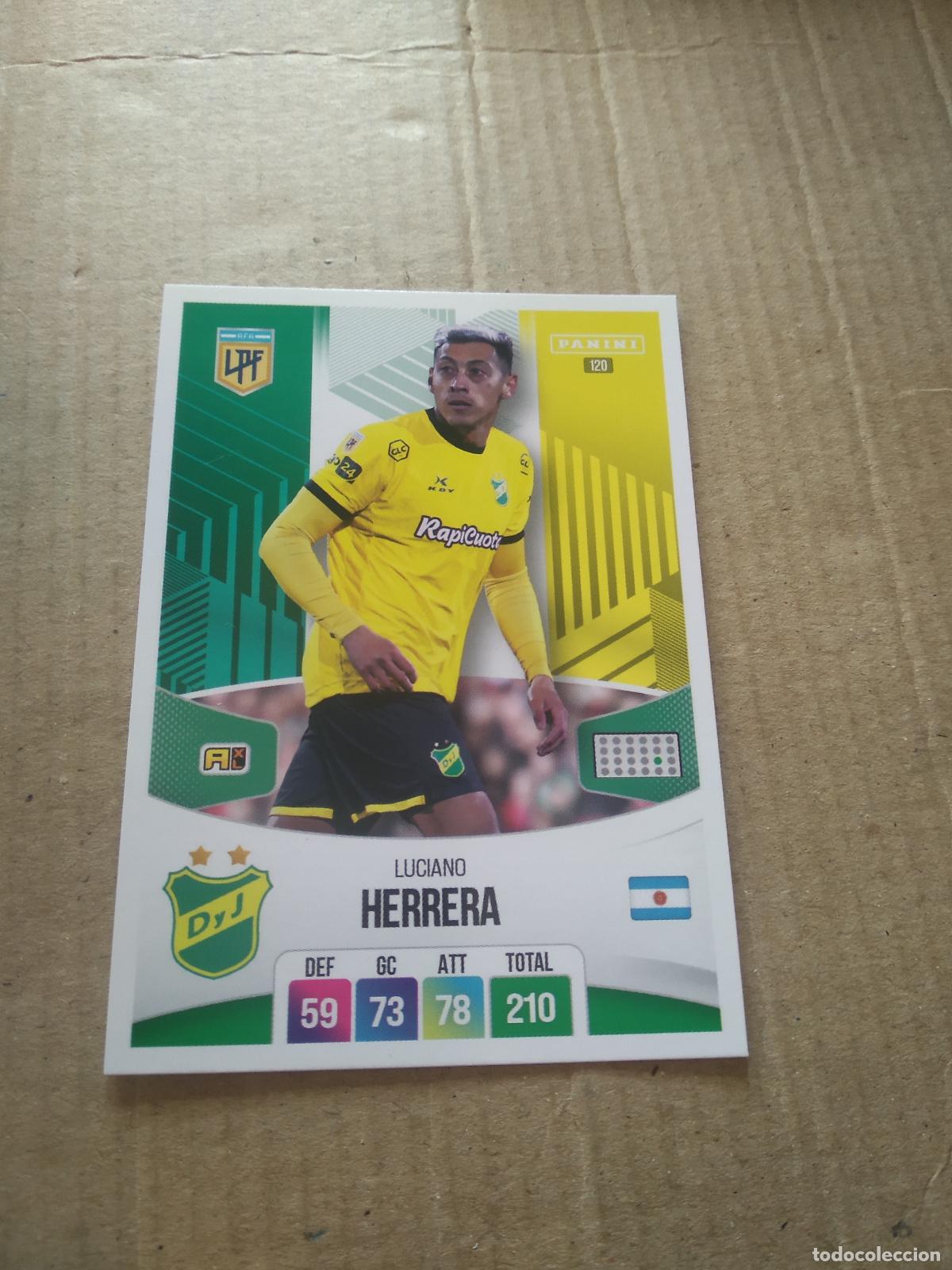 Cromos de F&uacute;tbol: 120 LUCIANO HERRERA DEFENSA Y JUSTICIA CROMO FUTBOL ARGENTINO PANINI LIGA ARGENTINA 2024 ADRENALYN